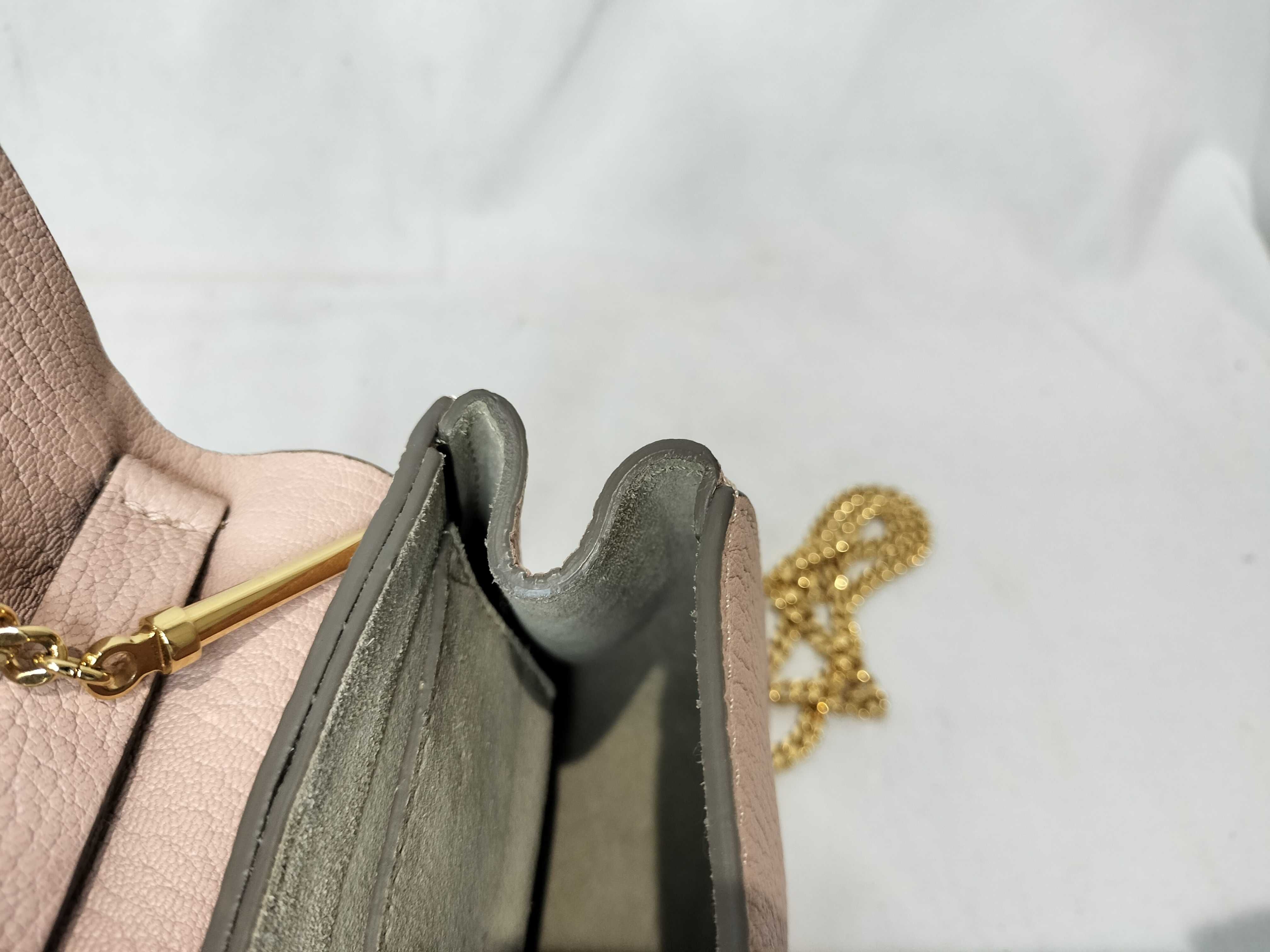 FR- Straw Bag Pink Leather Shoulder Bag — view 12