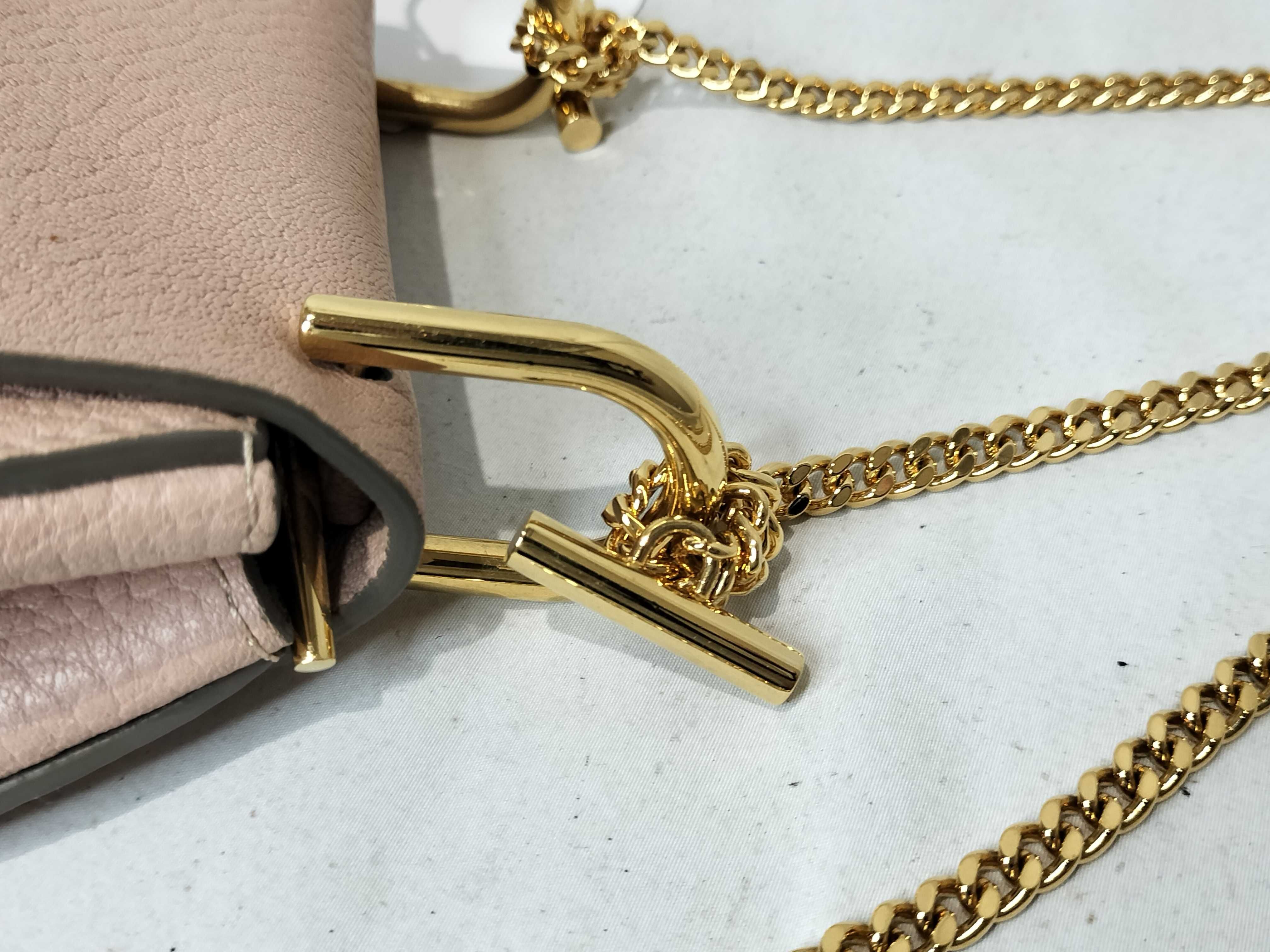 FR- Straw Bag Pink Leather Shoulder Bag — view 6