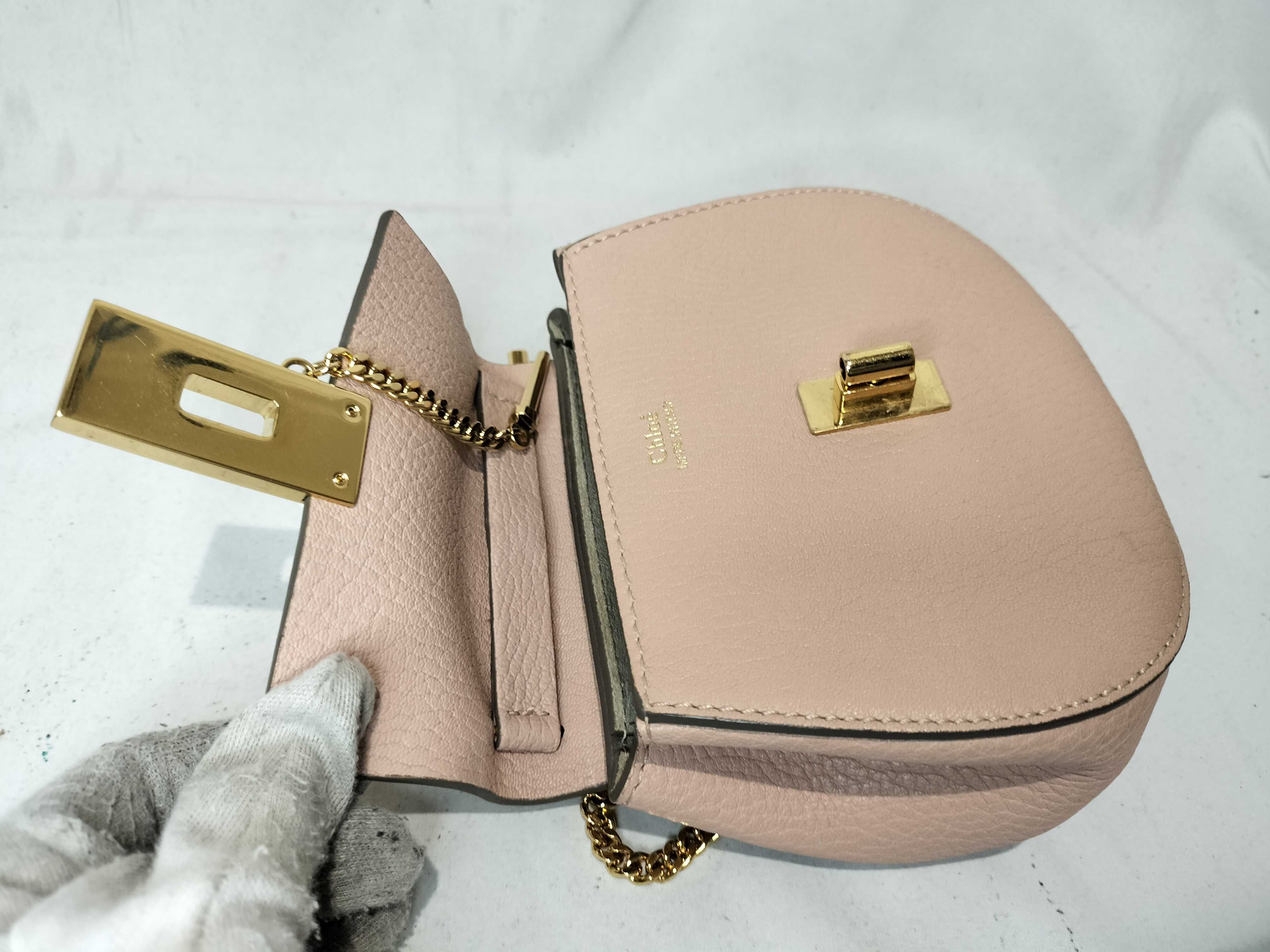 FR- Straw Bag Pink Leather Shoulder Bag — view 9