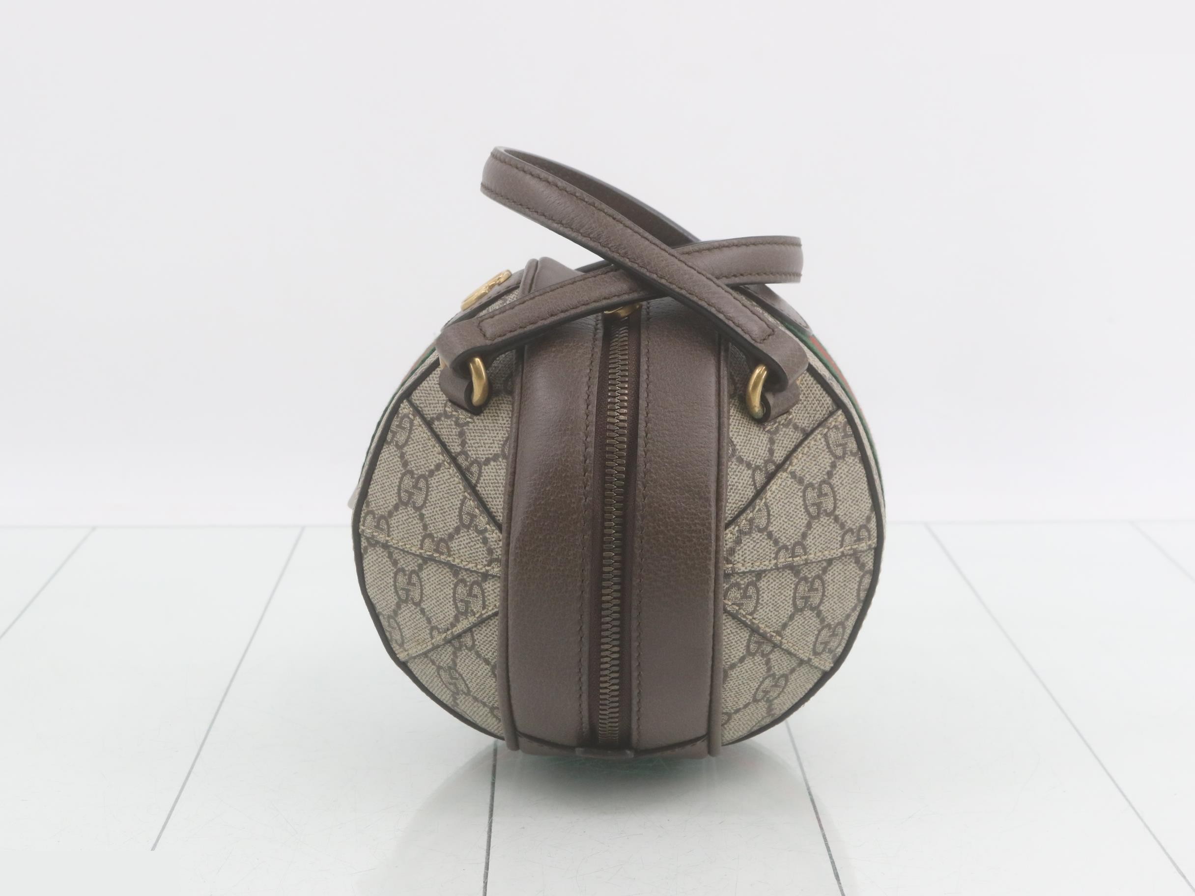 Ophidia GG Supreme Ball-Shaped 2-Way Handbag — view 3