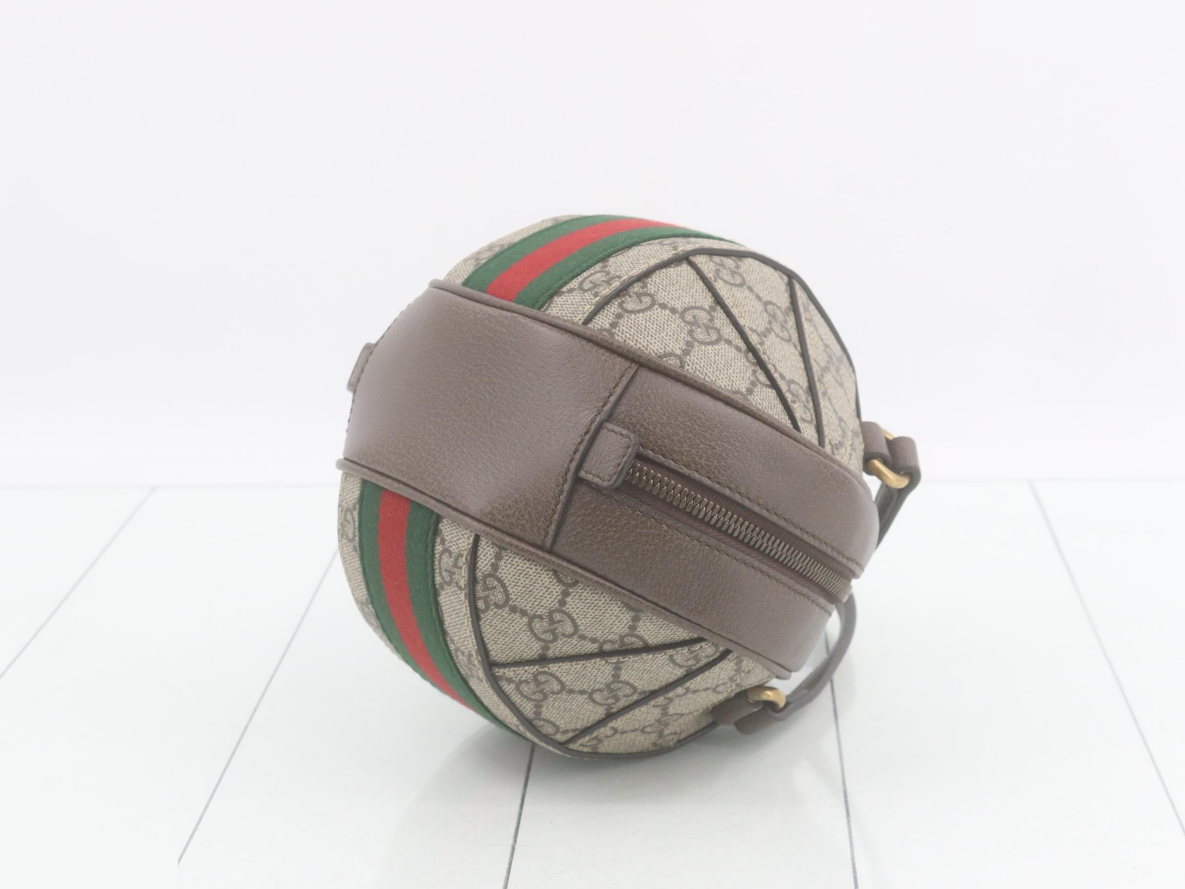 Ophidia GG Supreme Ball-Shaped 2-Way Handbag — view 6
