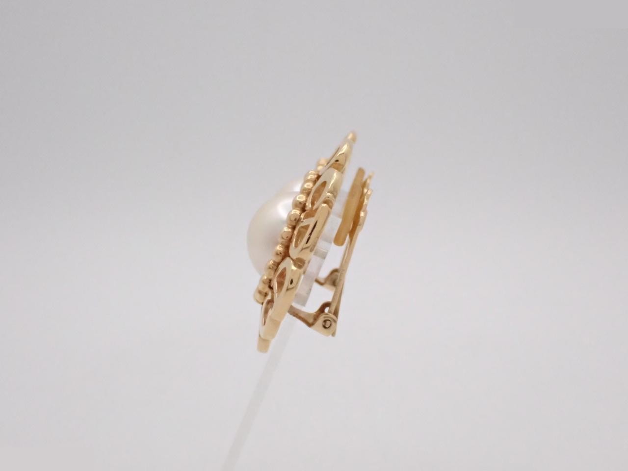 Other line: Faux pearl earrings — view 3