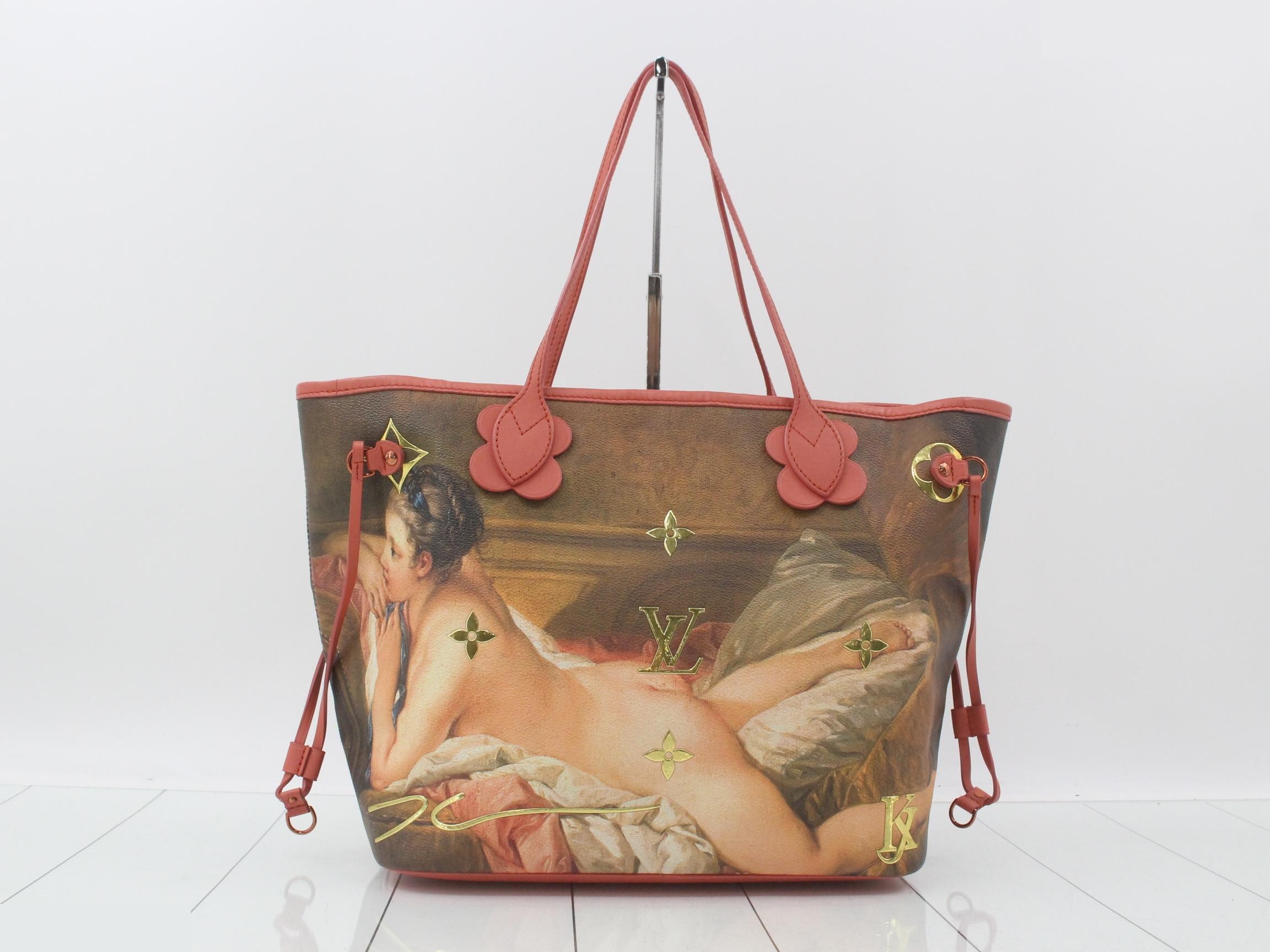 LV Masters Collection Neverfull MM Tote Bag with Pouch — view 2