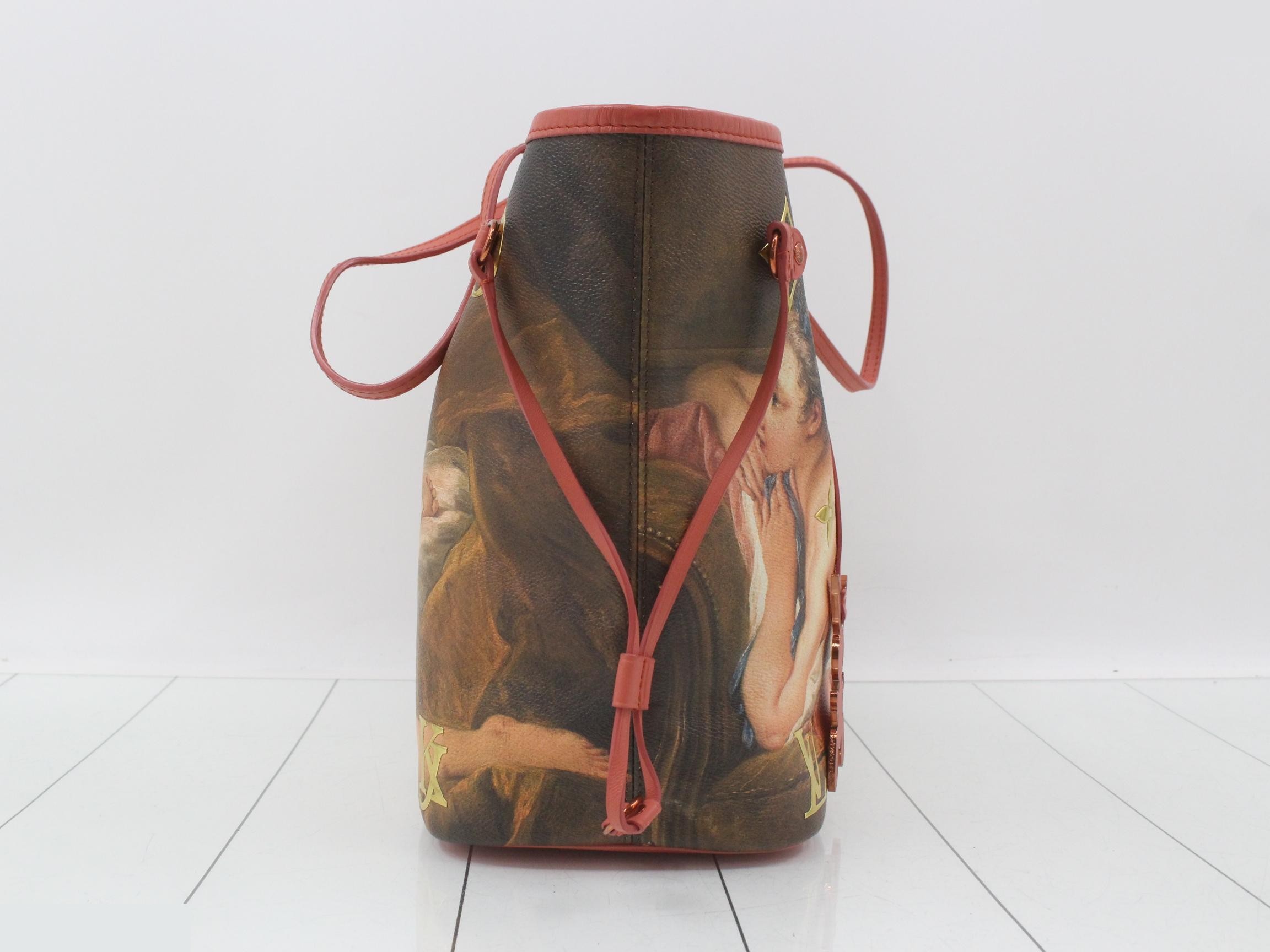 LV Masters Collection Neverfull MM Tote Bag with Pouch — view 4