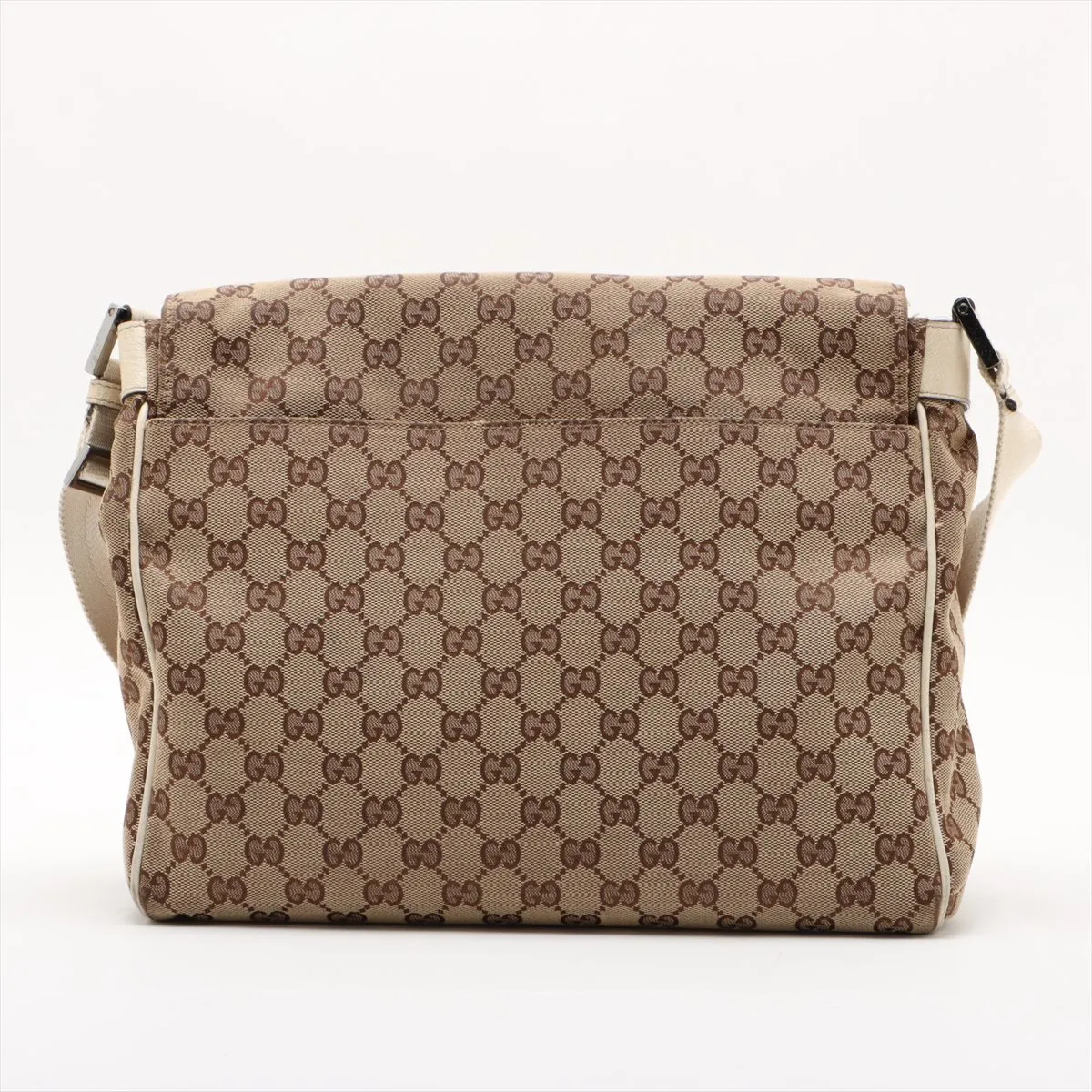 GG Canvas x Leather Shoulder Bag Brown 146236 — view 2