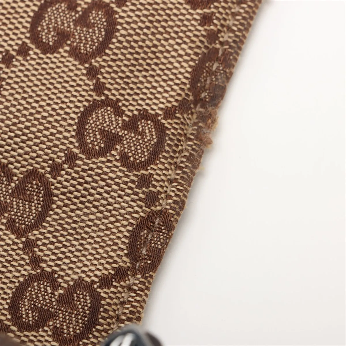 GG Canvas x Leather Shoulder Bag Brown 146236 — view 15