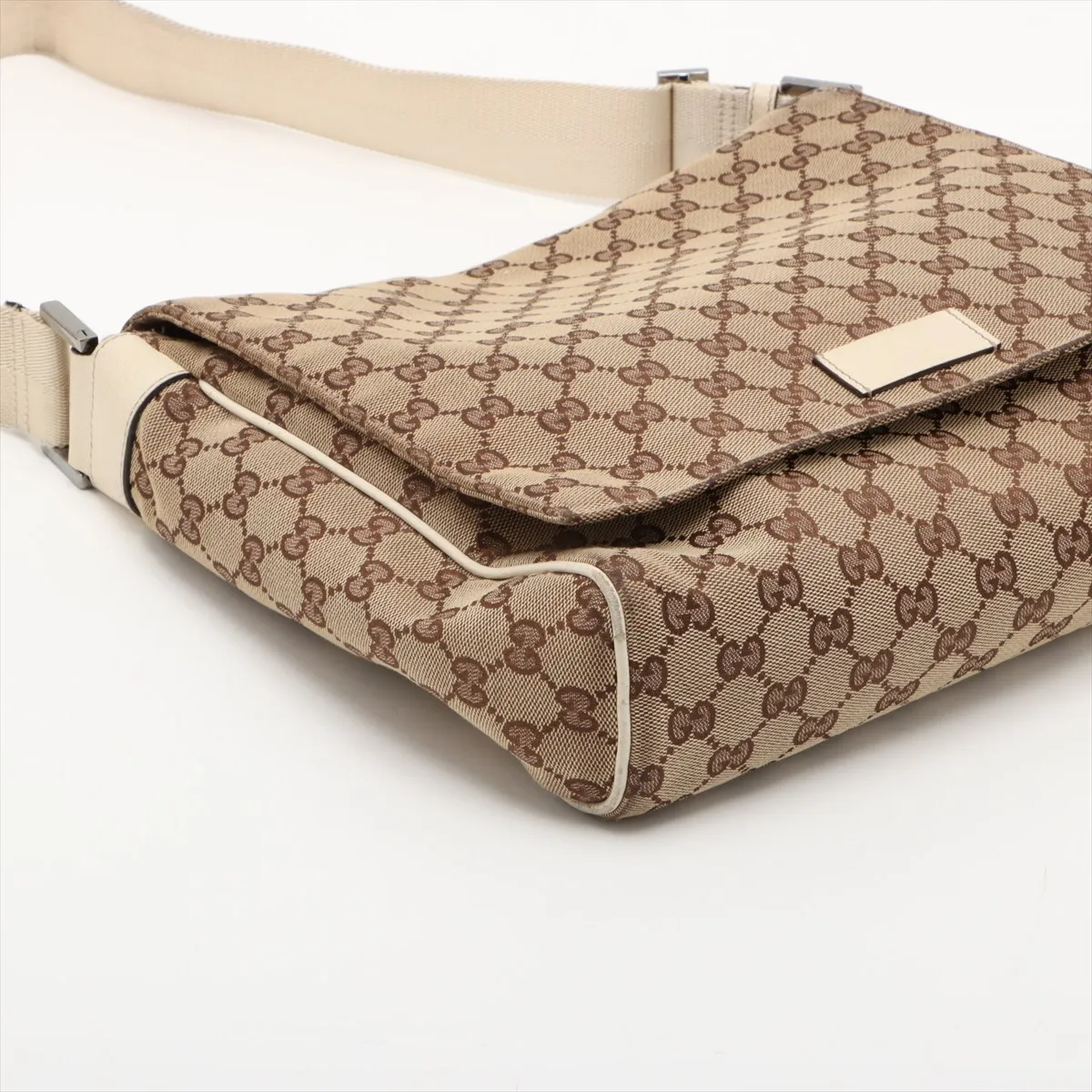 GG Canvas x Leather Shoulder Bag Brown 146236 — view 4