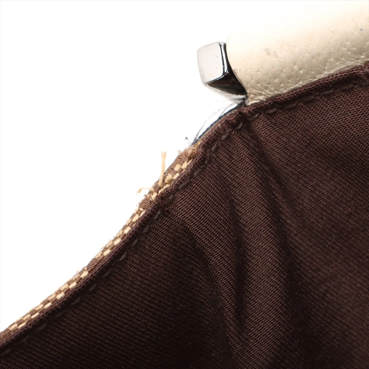 GG Canvas x Leather Shoulder Bag Brown 146236 — view 10