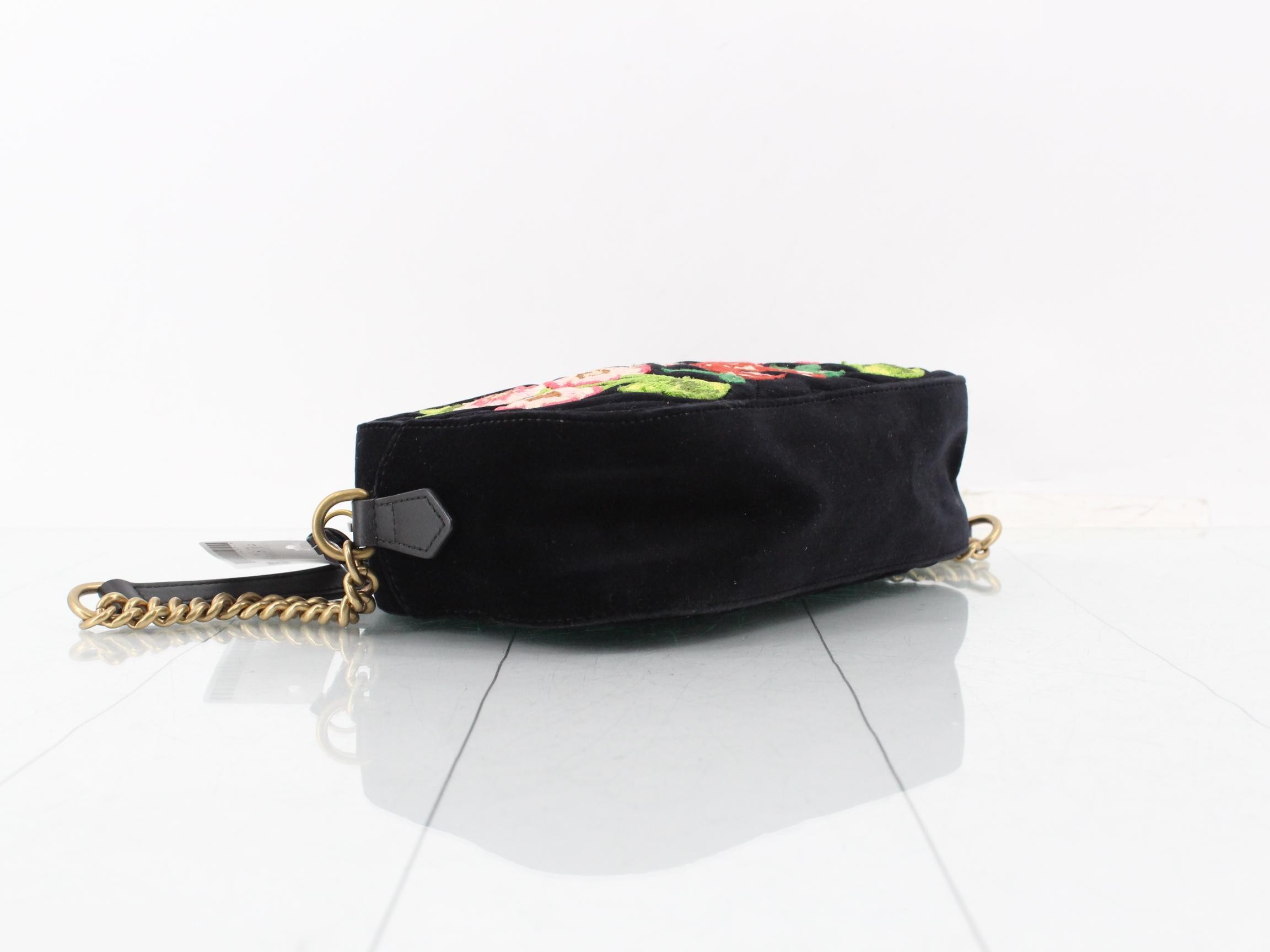 GG Marmont Velour Flower — view 5
