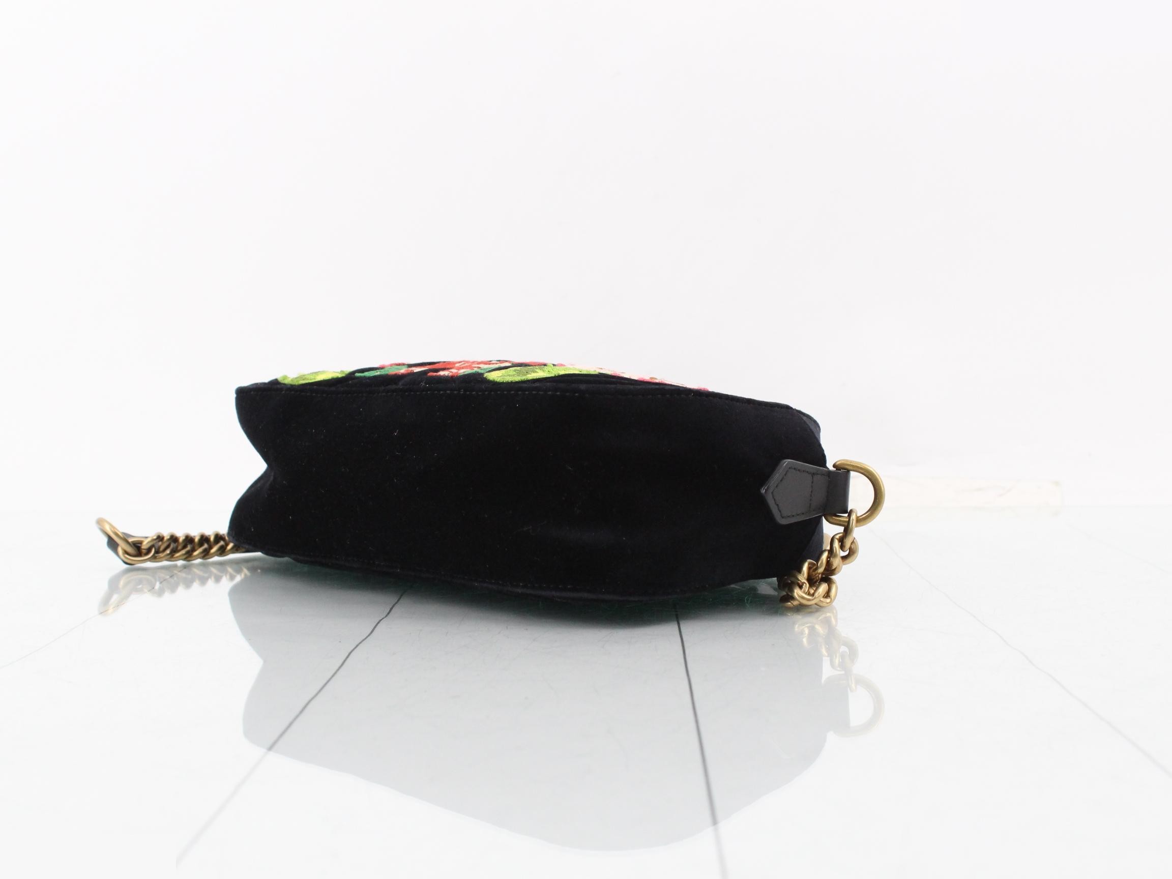 GG Marmont Velour Flower — view 6