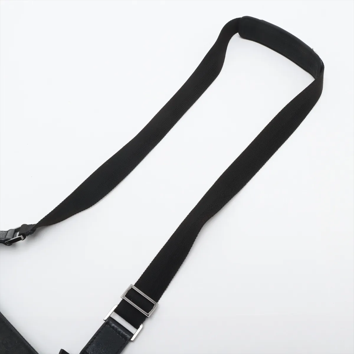 GG Canvas x Leather Shoulder Bag Black 122793 — view 5