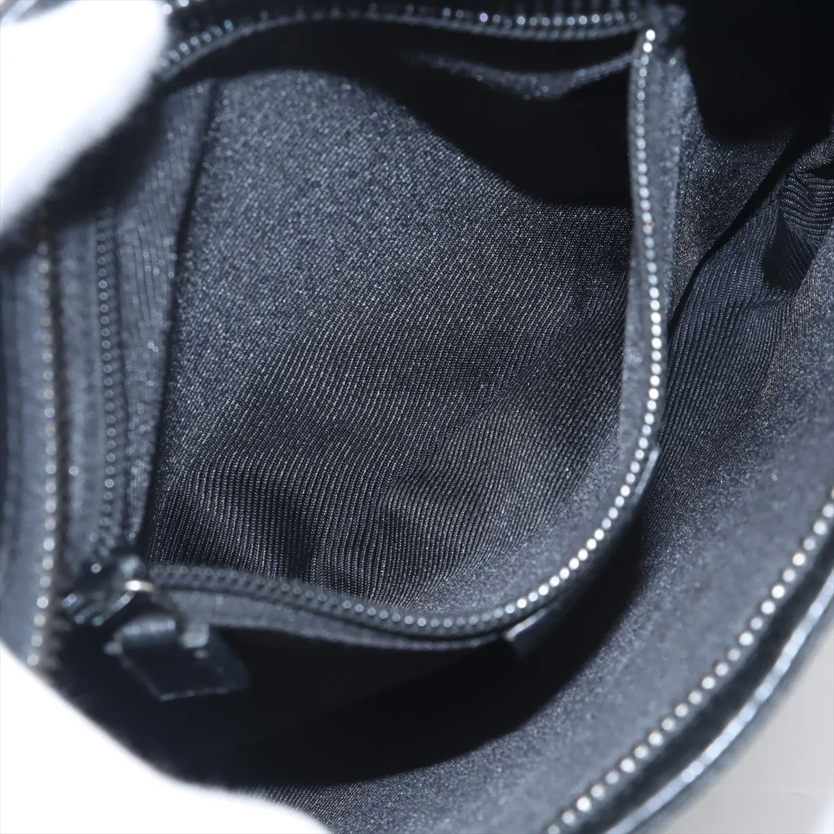 GG Canvas x Leather Shoulder Bag Black 122793 — view 7