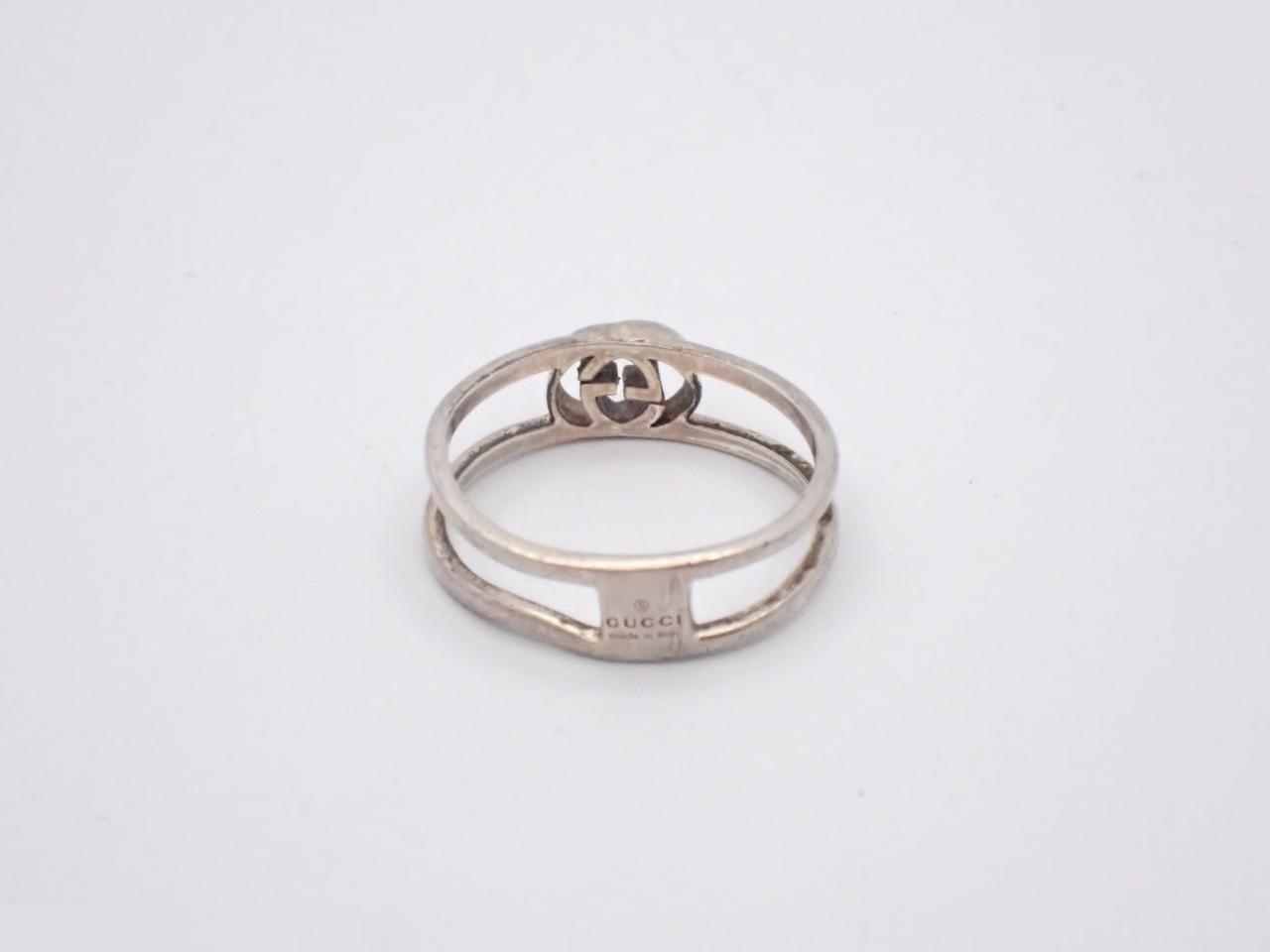 Interlocking G Open Band Ring, Size #12.5, 925g/2.0g — view 2