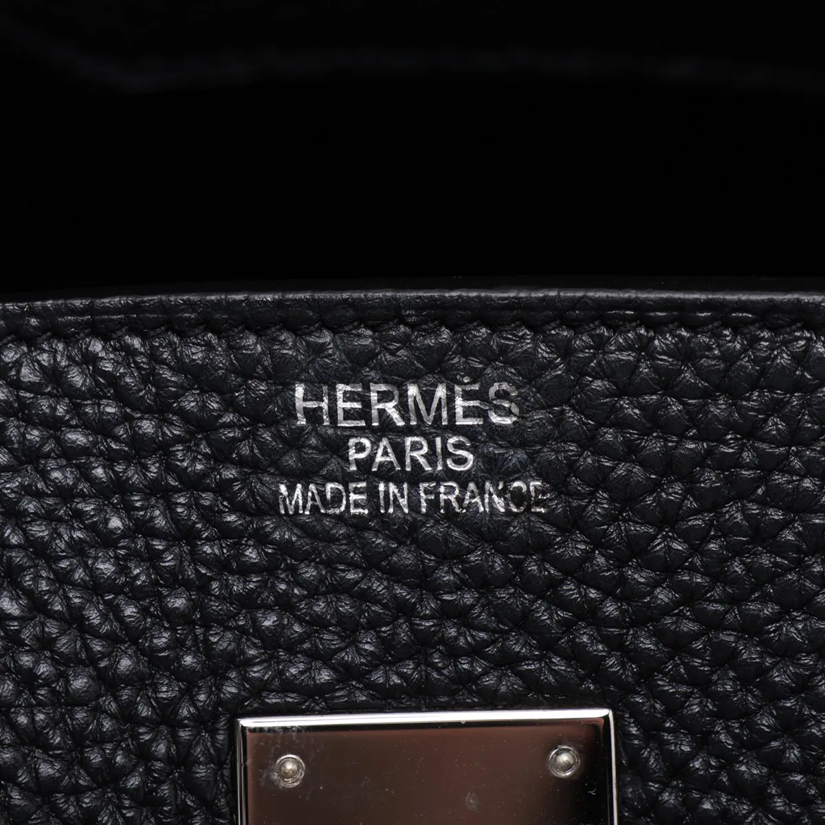 [Individually packaged] Hermes Birkin 35 Letournée Togo Black Silver Hardware K: 2007 — view 10