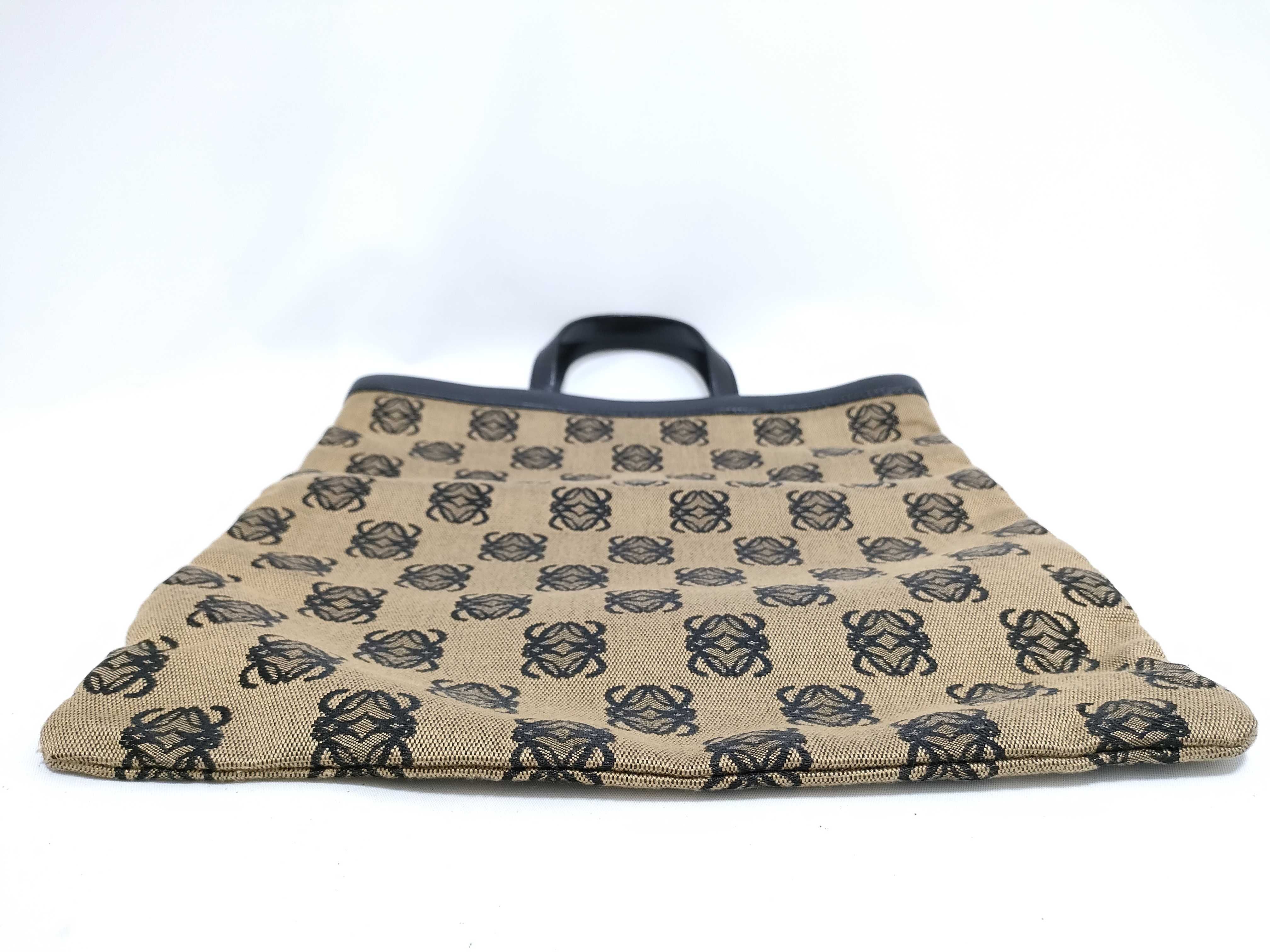 handbag, Anagram canvas, beige and black tote bag — view 7