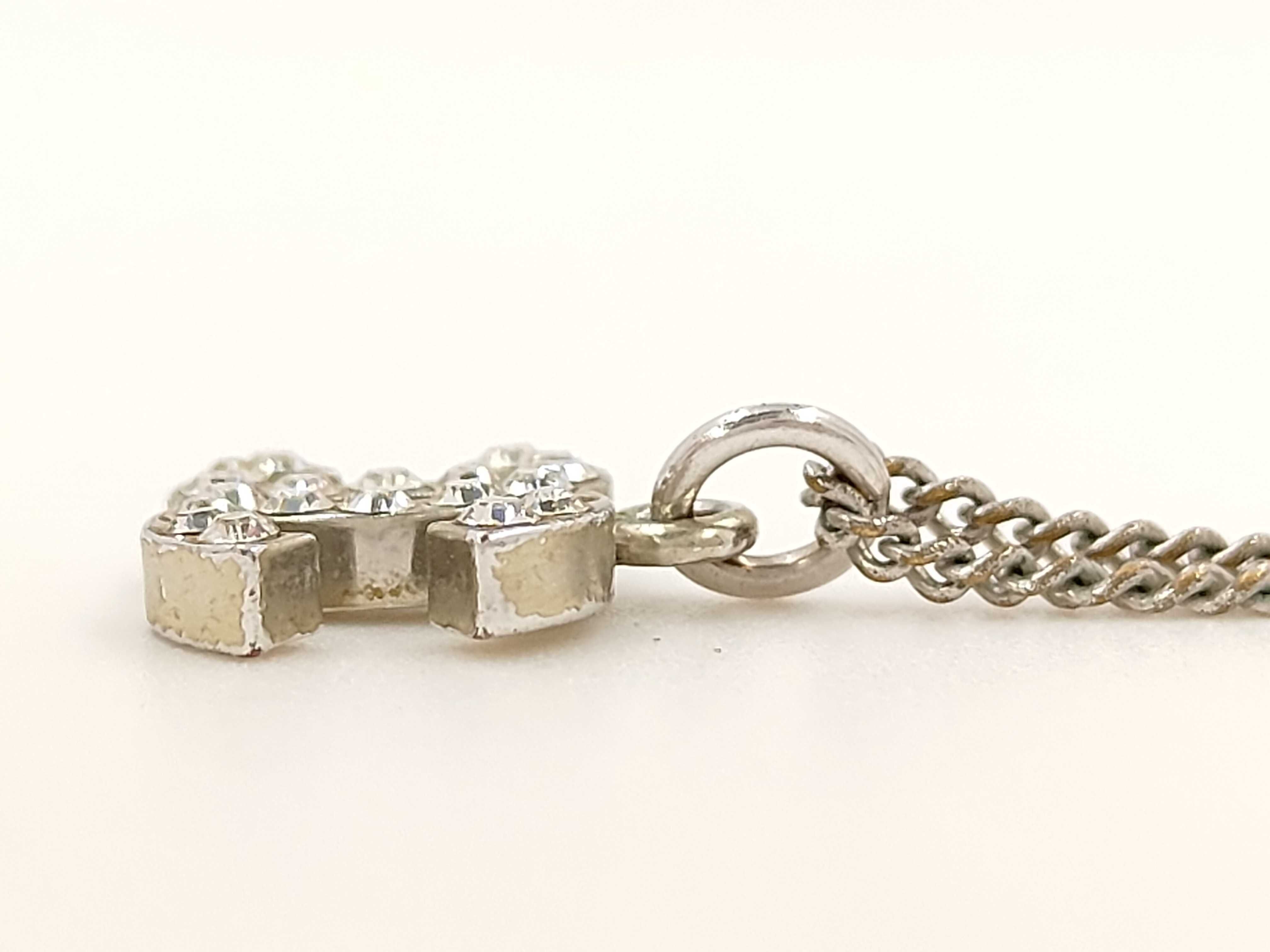 Coco Mark Rhinestone Necklace 05V Necklace — view 3