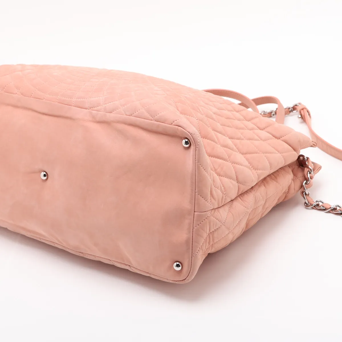 Coco Mark Leather Chain Tote Bag, Pink, Silver Hardware, Item Number 16180815 (Serial Number 16) — view 3