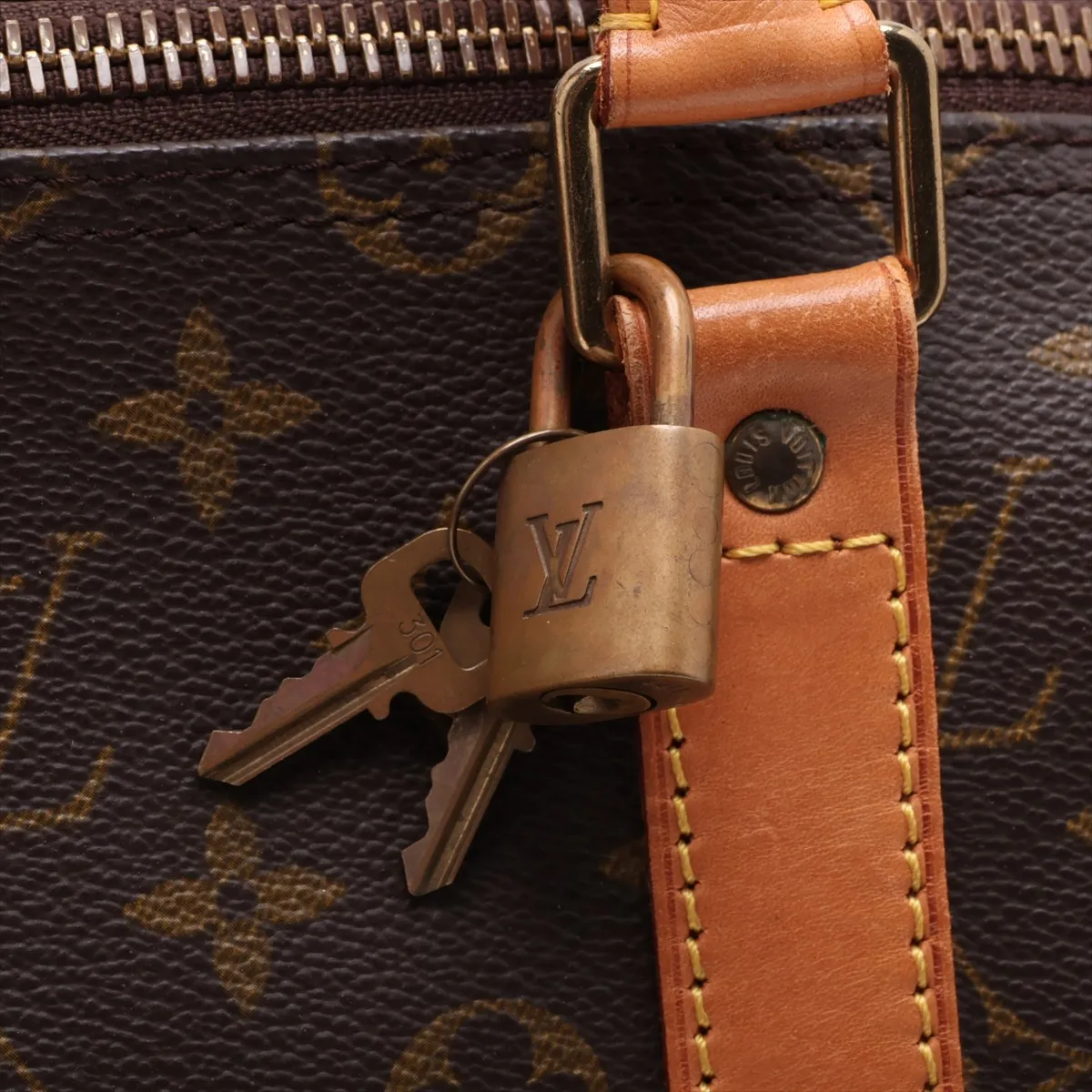 Monogram Keepall 55 M41424 VI0914 Brown — view 9