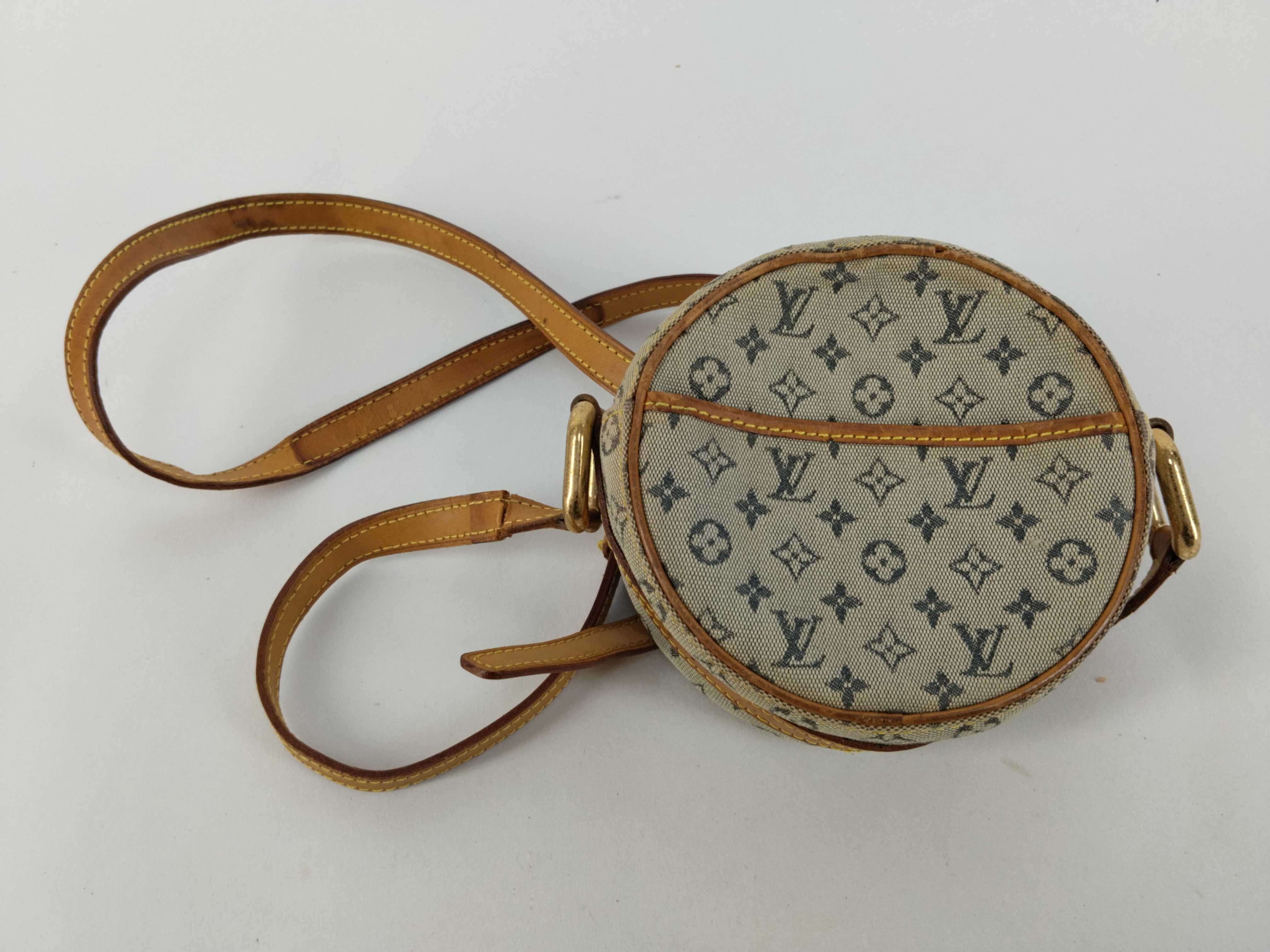 Monogram Louis Vuitton Monogram Mini Shoulder Bag Jeanne PM Blue M92001 Shoulder Bag