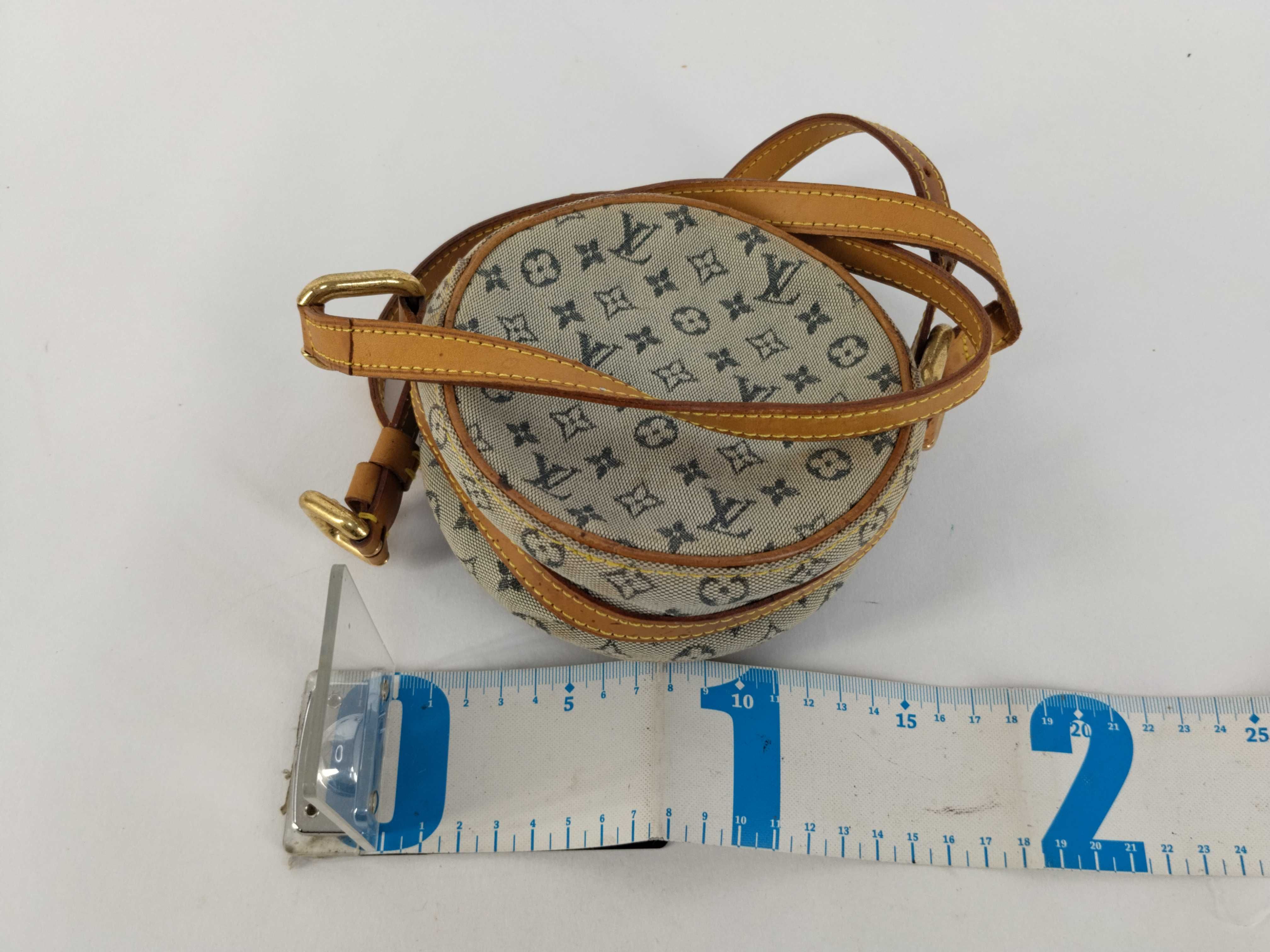 Monogram Louis Vuitton Monogram Mini Shoulder Bag Jeanne PM Blue M92001 Shoulder Bag — view 2