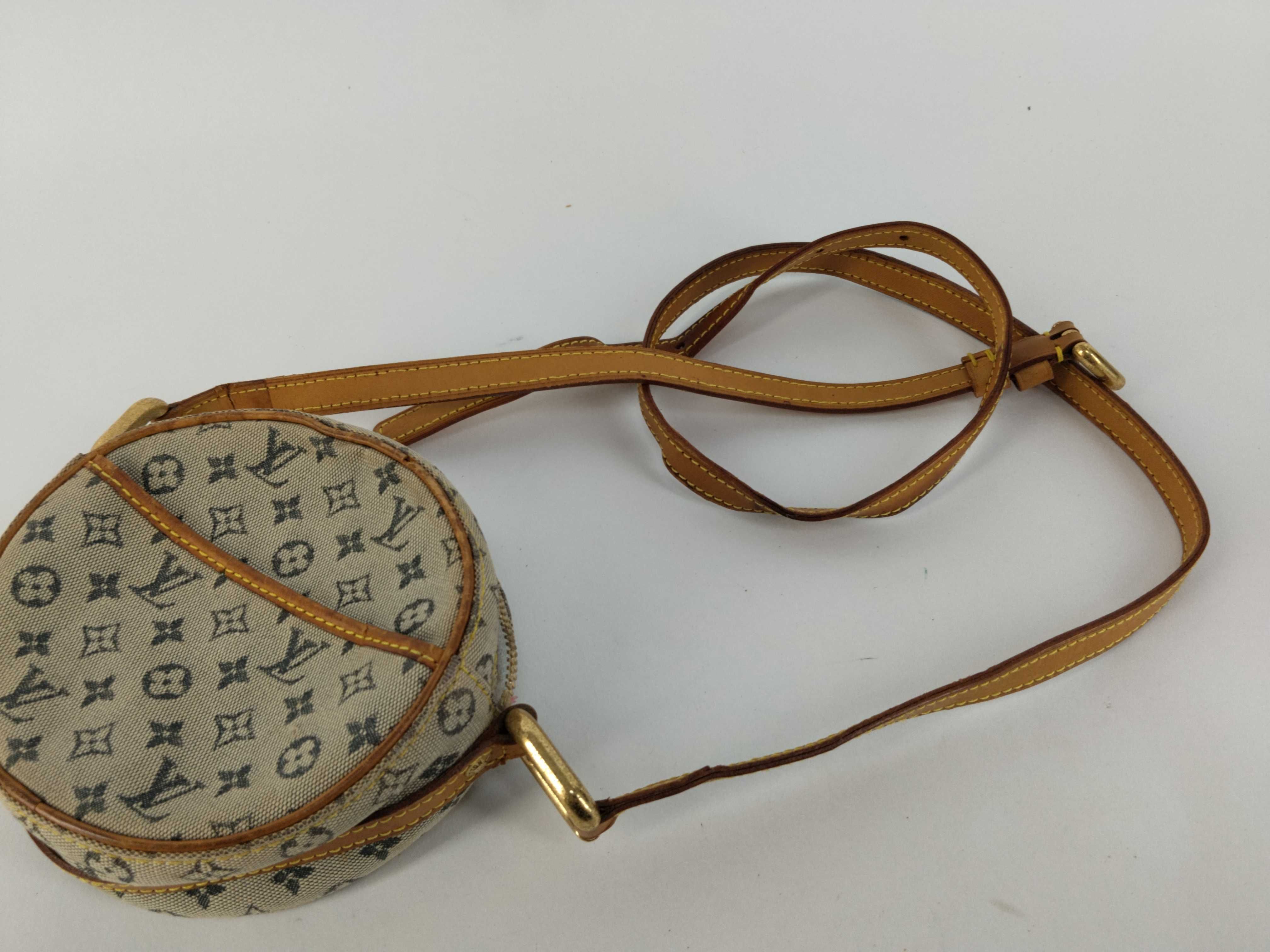 Monogram Louis Vuitton Monogram Mini Shoulder Bag Jeanne PM Blue M92001 Shoulder Bag — view 3