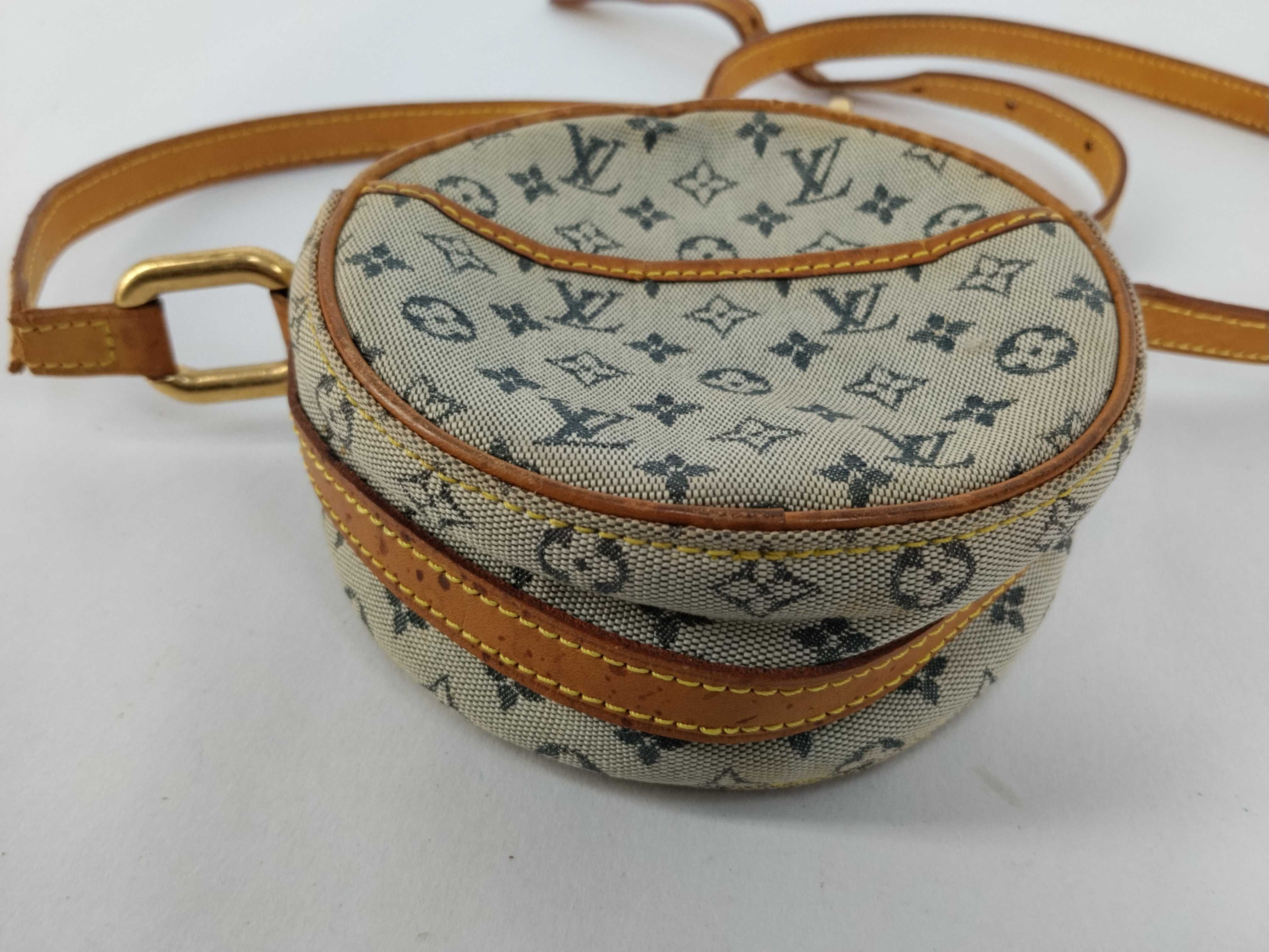 Monogram Louis Vuitton Monogram Mini Shoulder Bag Jeanne PM Blue M92001 Shoulder Bag — view 7