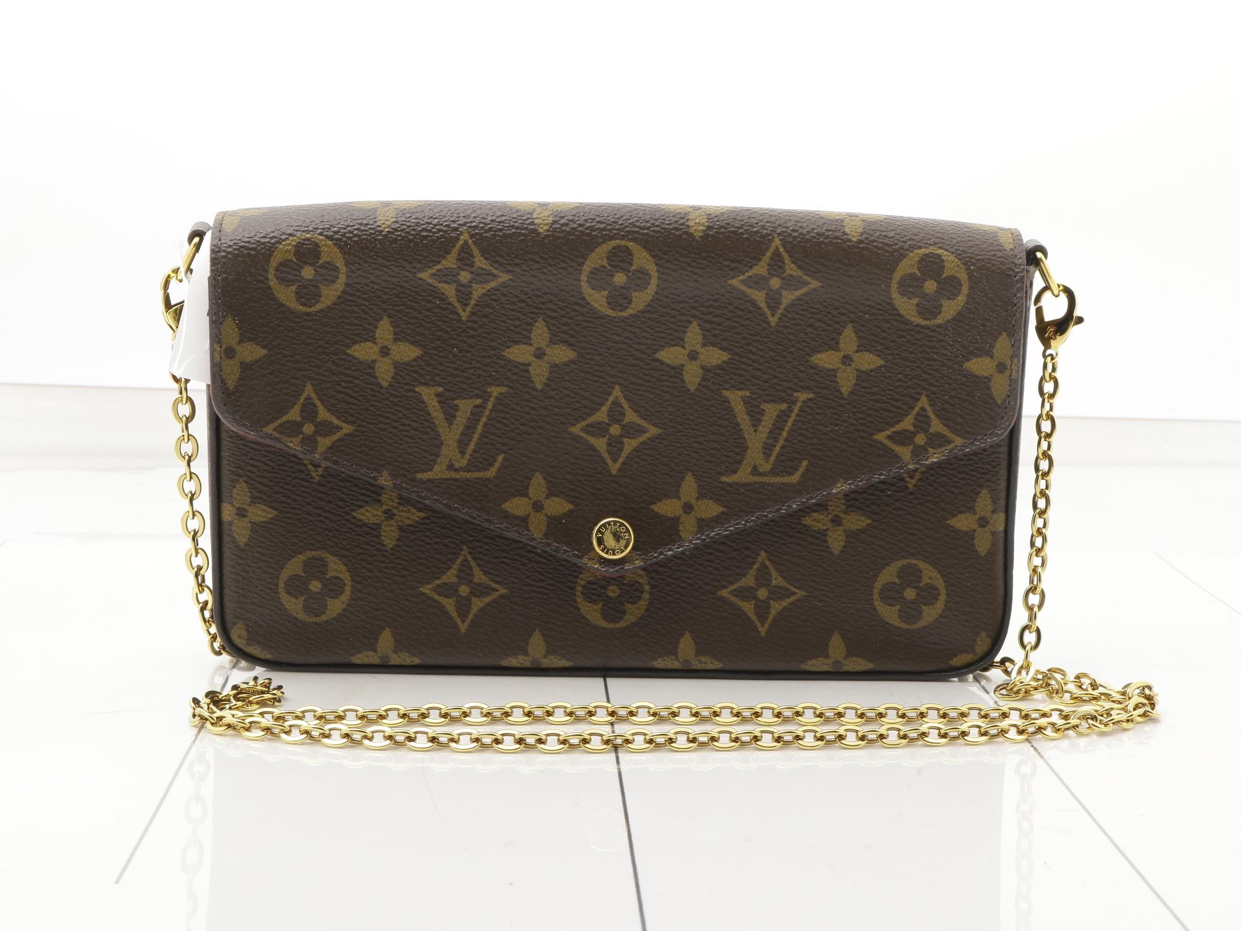 Monogram Pochette Felicie Shoulder Bag with Card Case