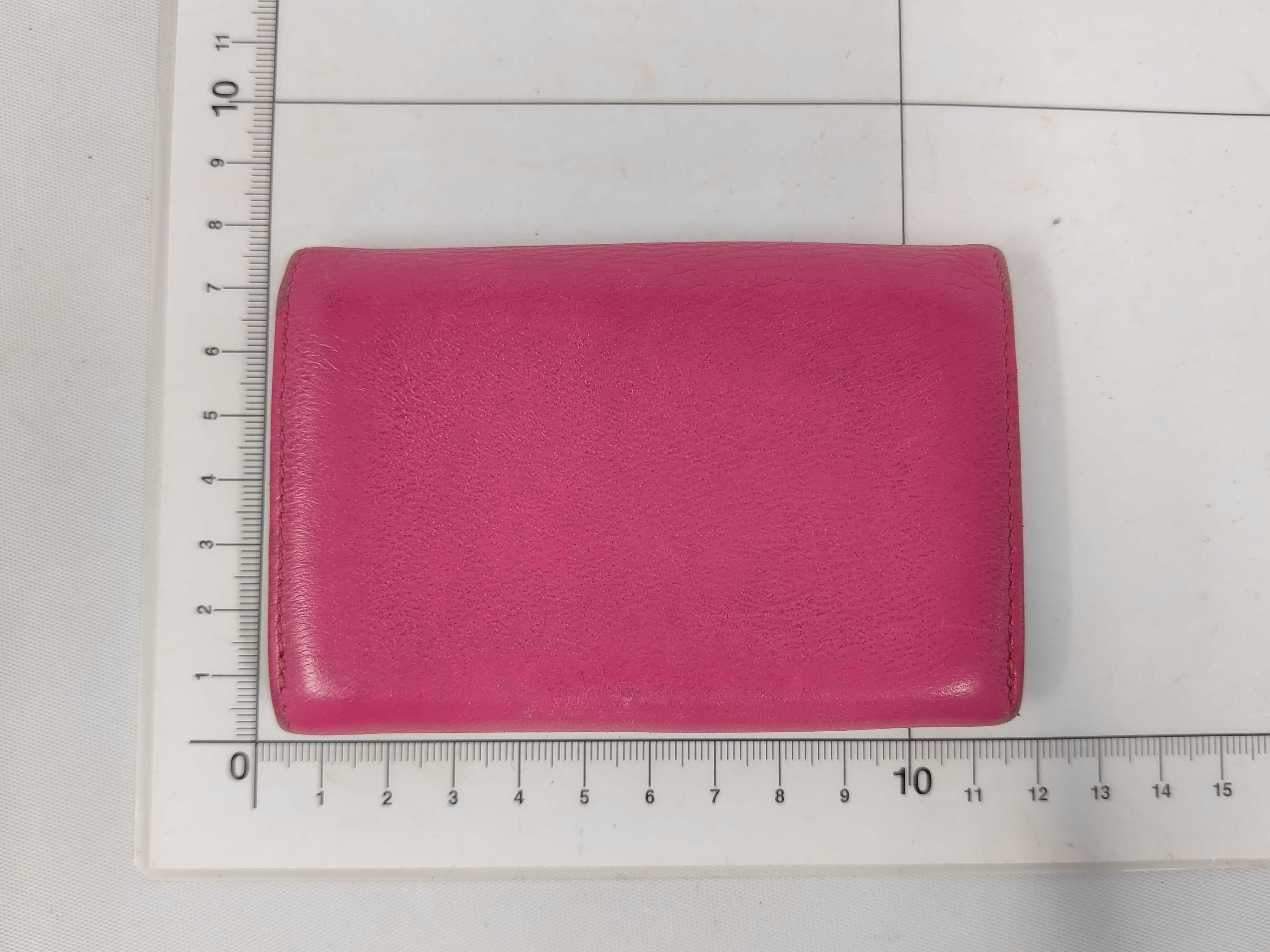 Leather Pass Case, Pink, Card Case — view 2