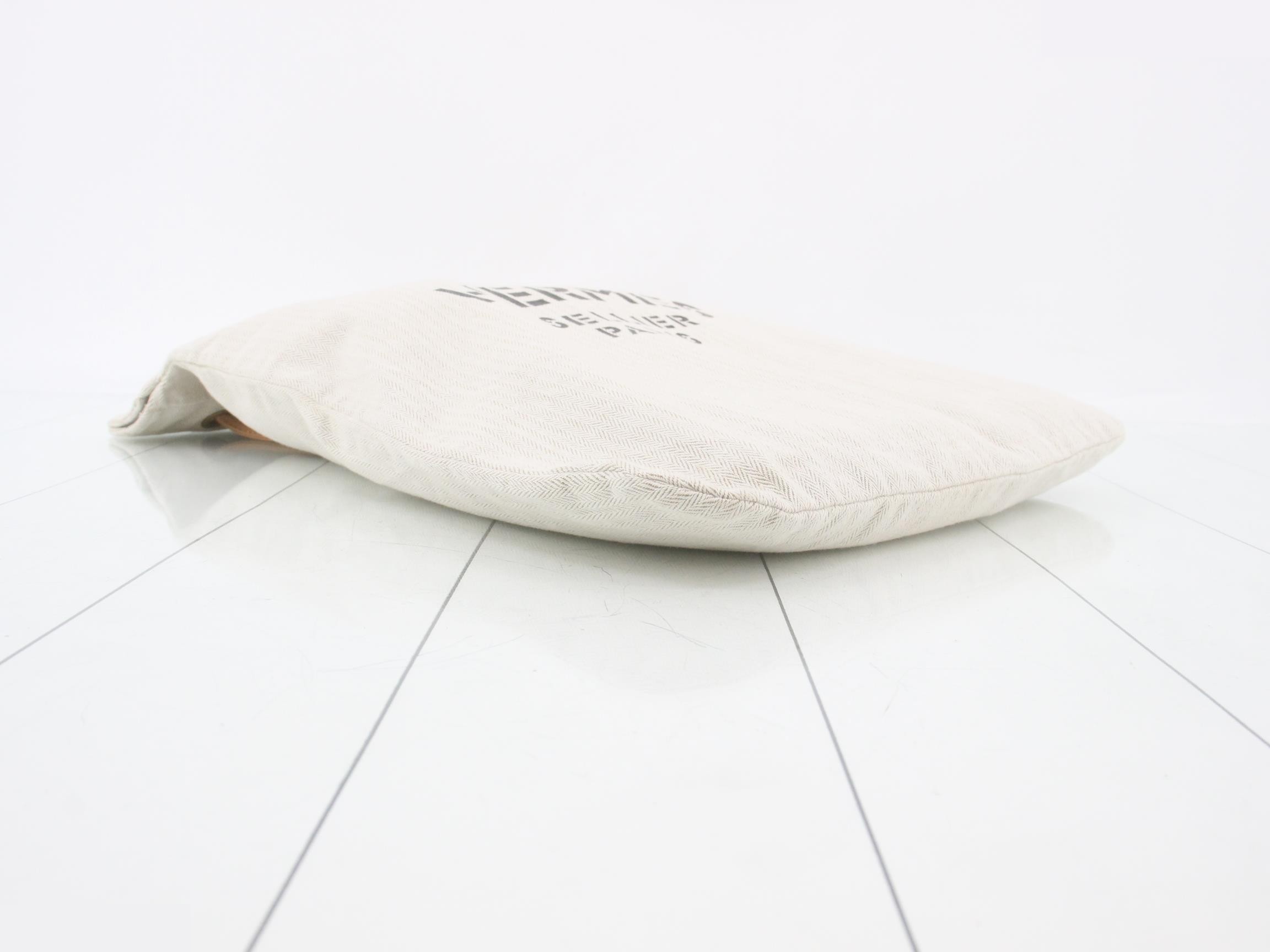 Aline GM Toile Chevron x Leather Beige Gold Hardware No Stamp — view 5