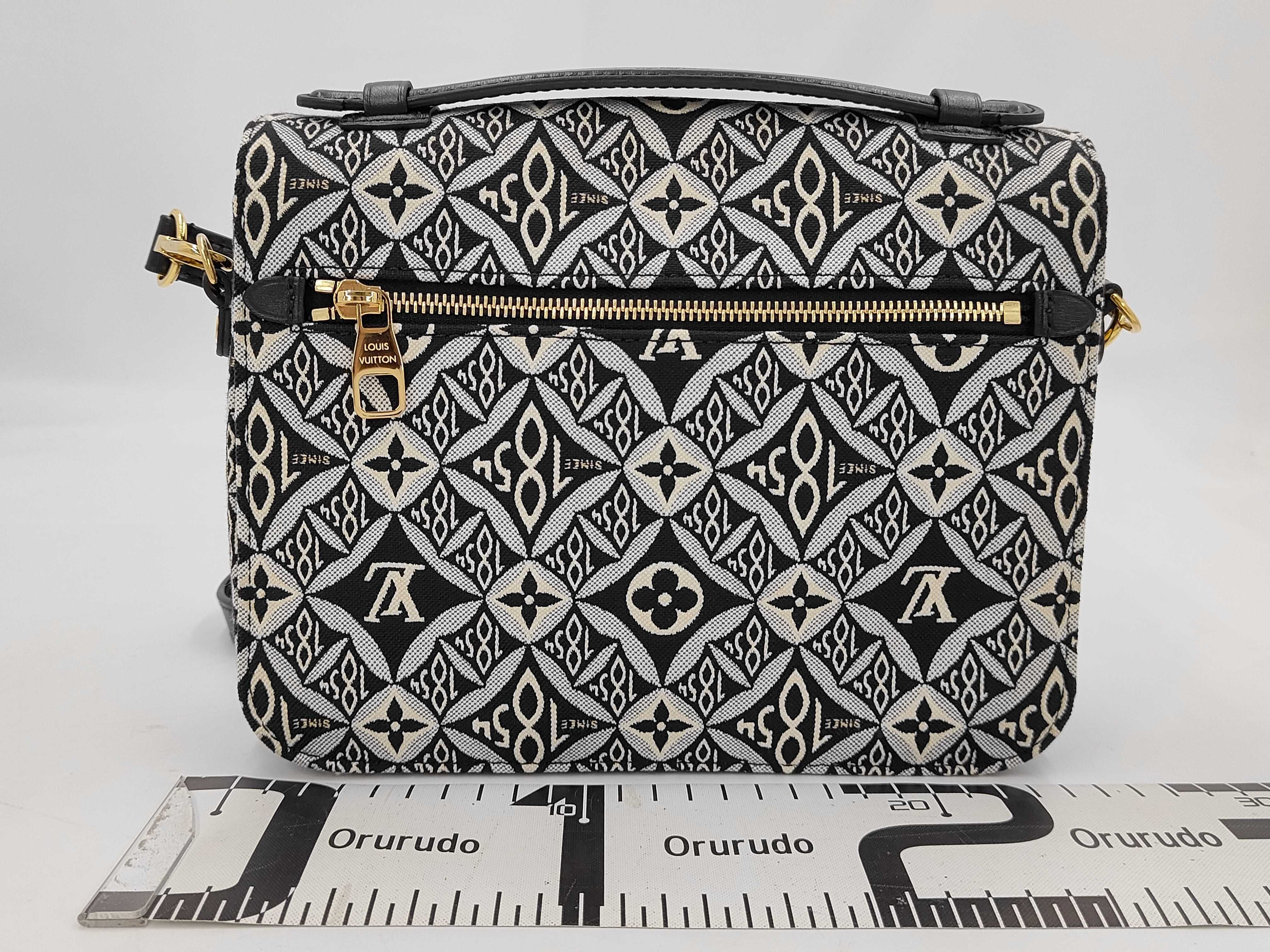 Monogram Jacquard Pochette Metis MM Handbag — view 2
