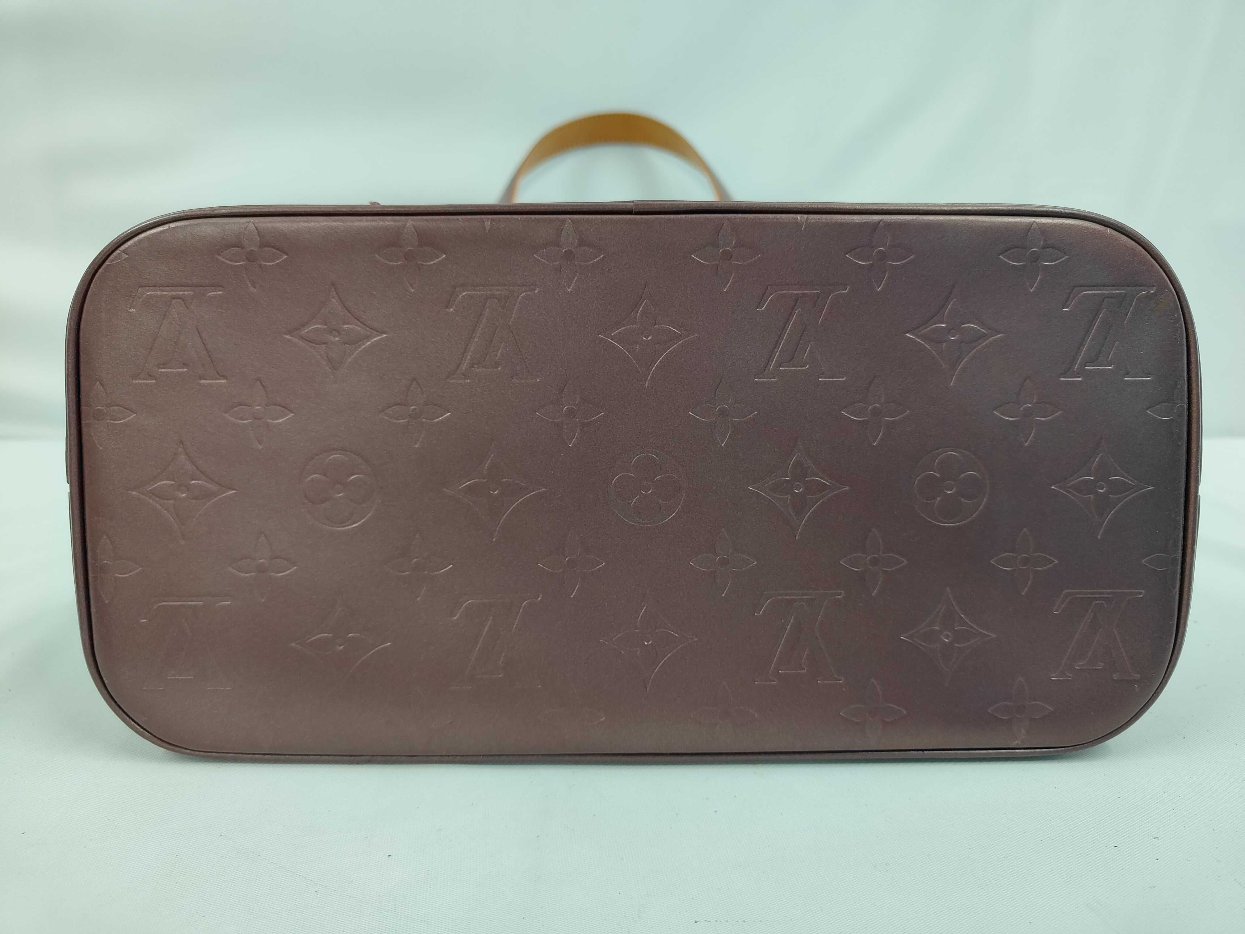 Stockton Monogram Matte Purple Shoulder Bag — view 3