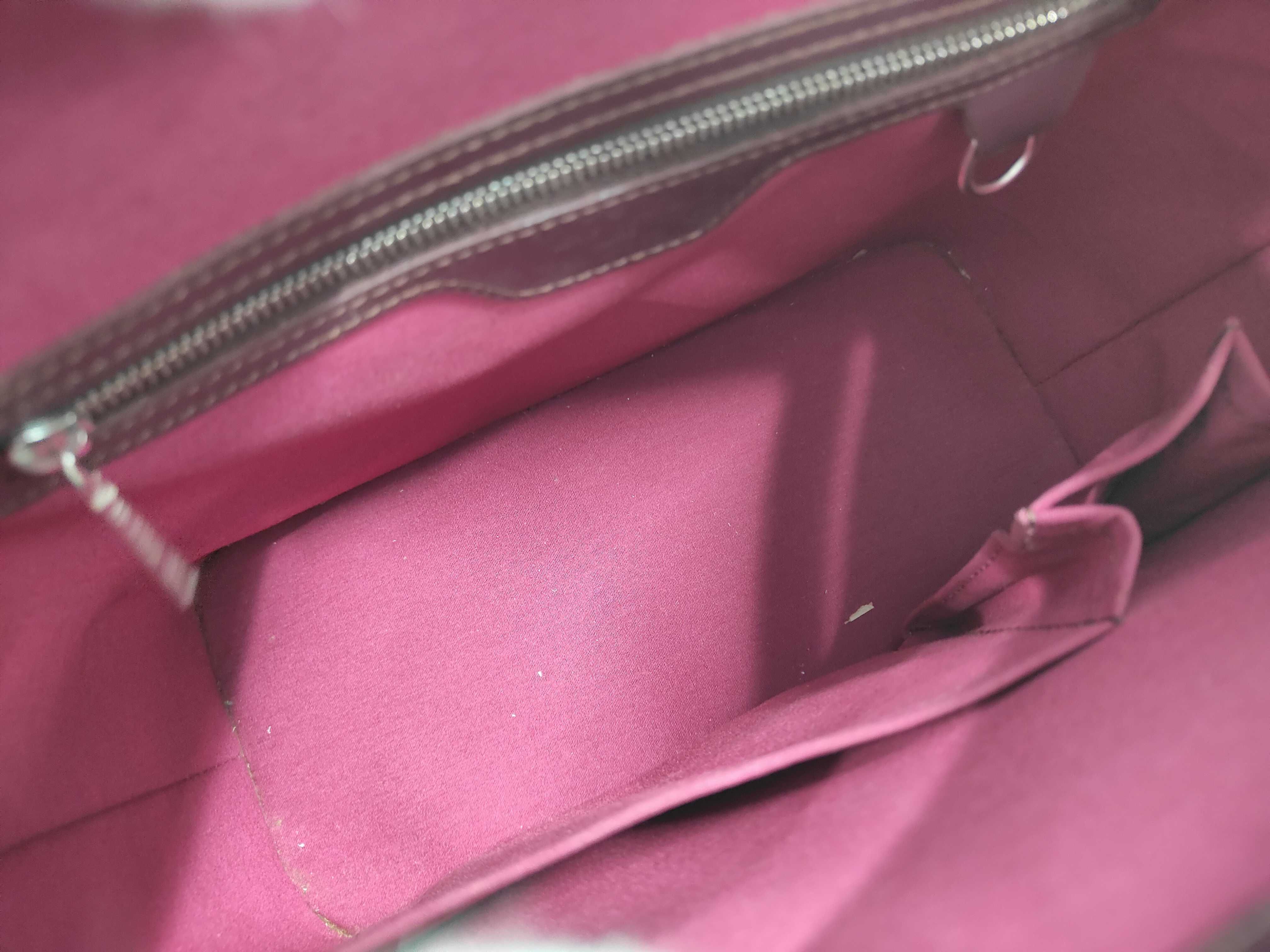 Stockton Monogram Matte Purple Shoulder Bag — view 7