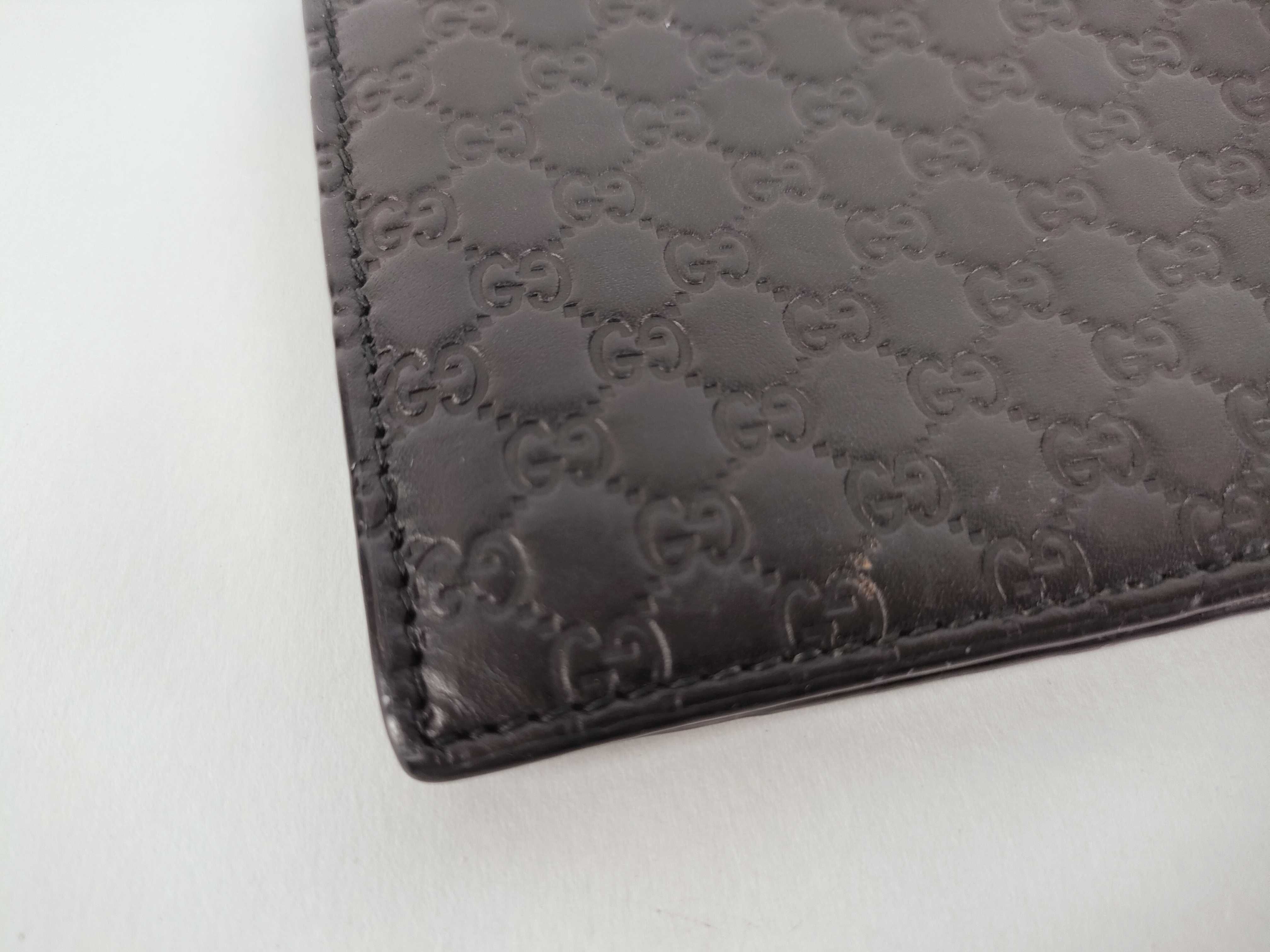 Guccissima Wallet, Shima Leather, Black Wallet — view 8