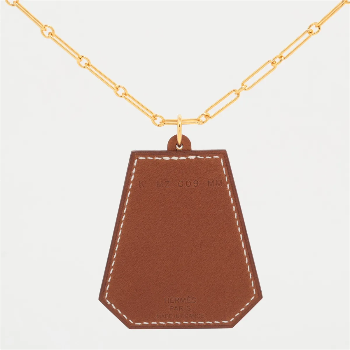 Elitage K:2025 Necklace GP x Leather Gold — view 2