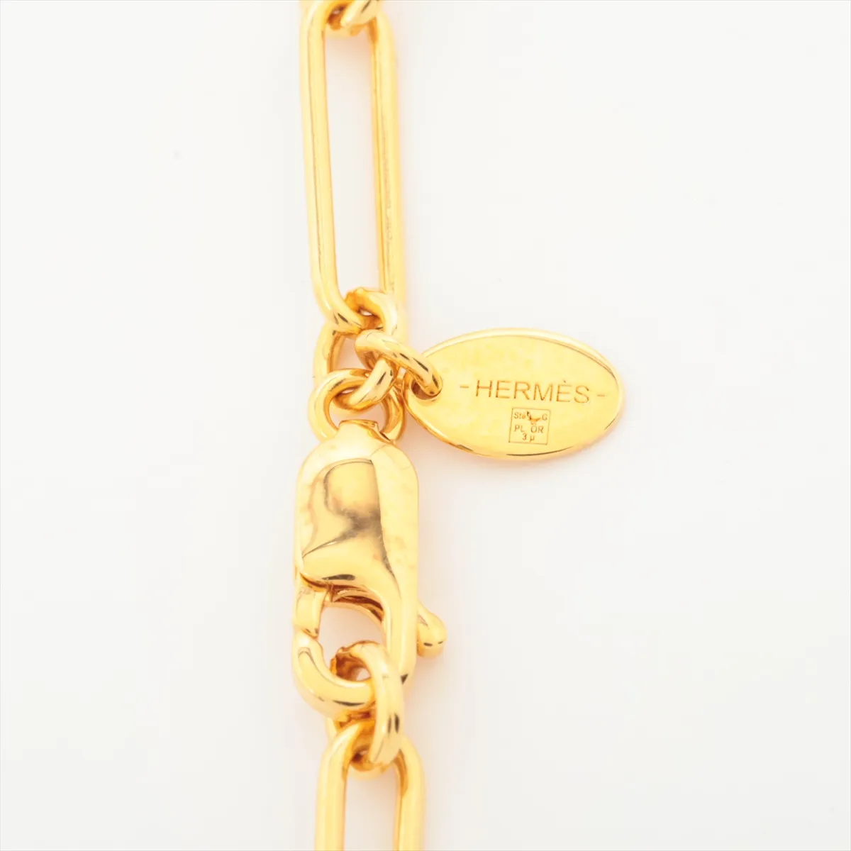 Elitage K:2025 Necklace GP x Leather Gold — view 4
