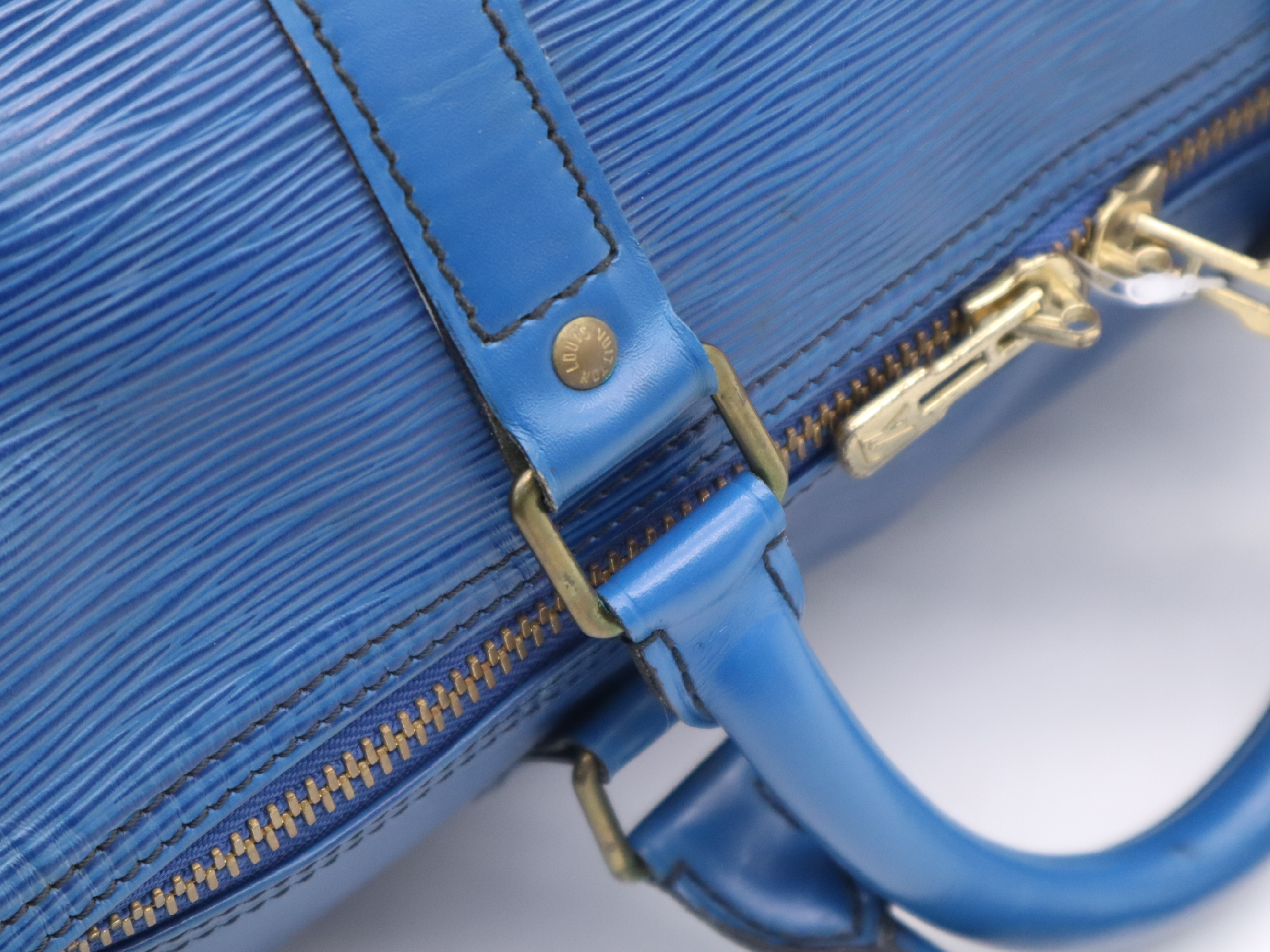 M42955 Epi Keepall 55 Toledo Blue Boston Bag — view 7