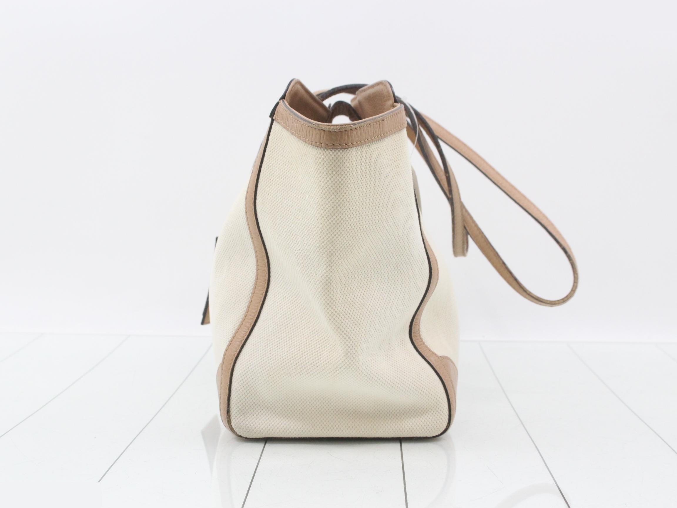 Swing Tote Bag, Beige Canvas, 354397 — view 3
