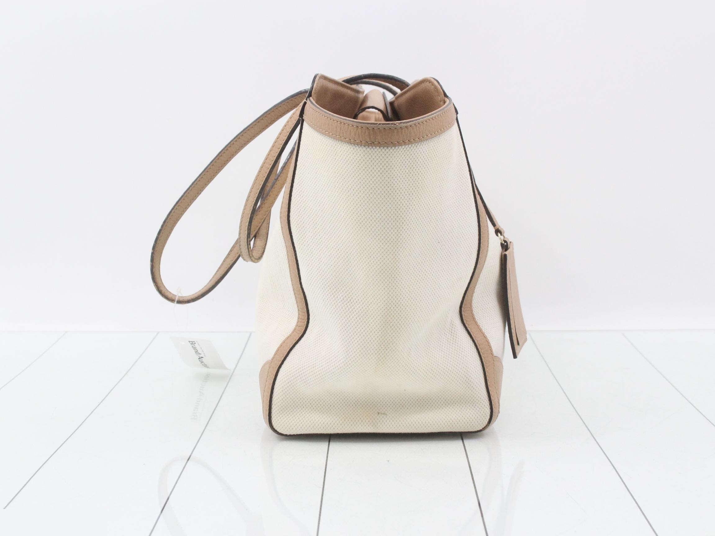 Swing Tote Bag, Beige Canvas, 354397 — view 4