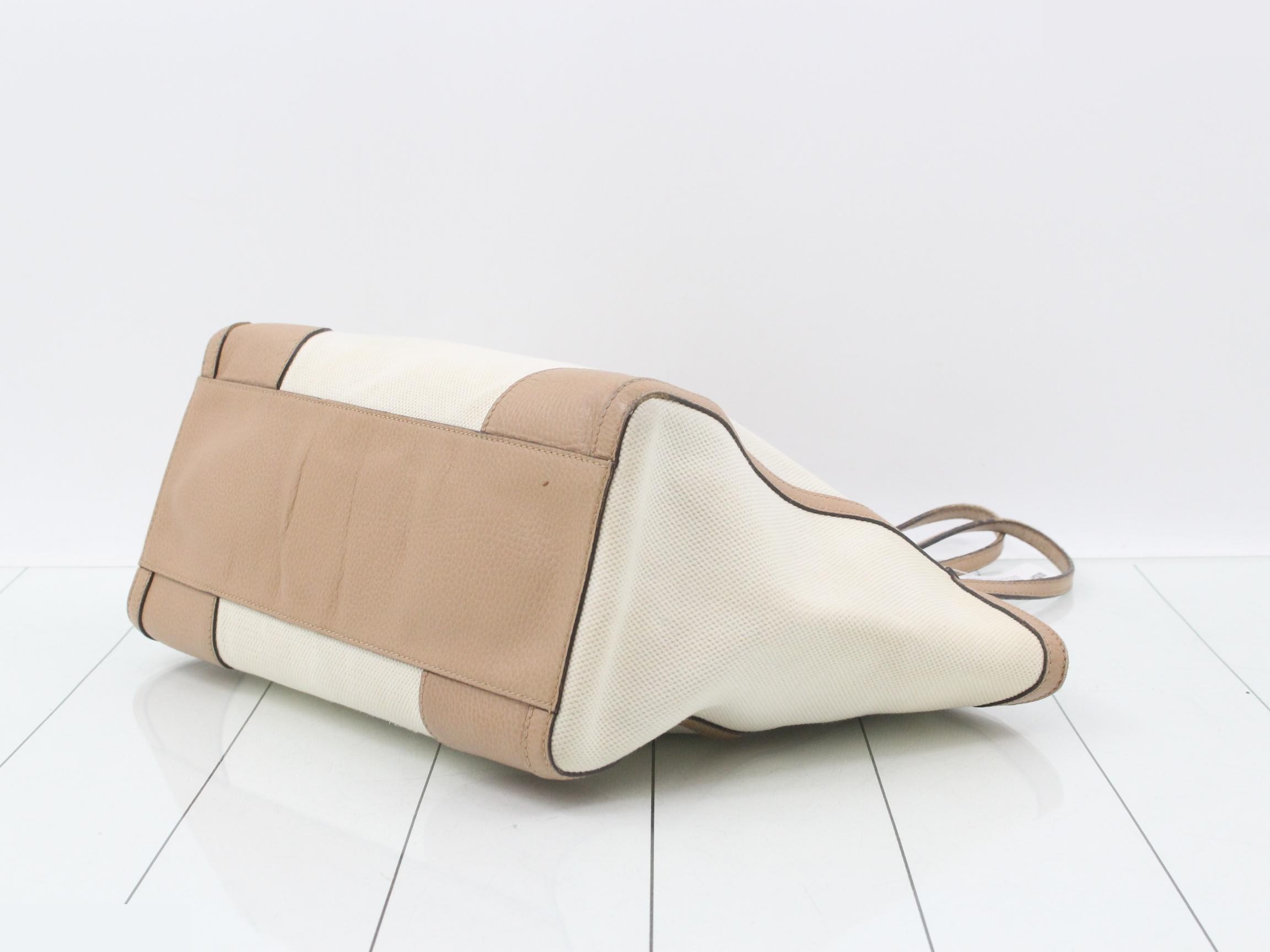 Swing Tote Bag, Beige Canvas, 354397 — view 6