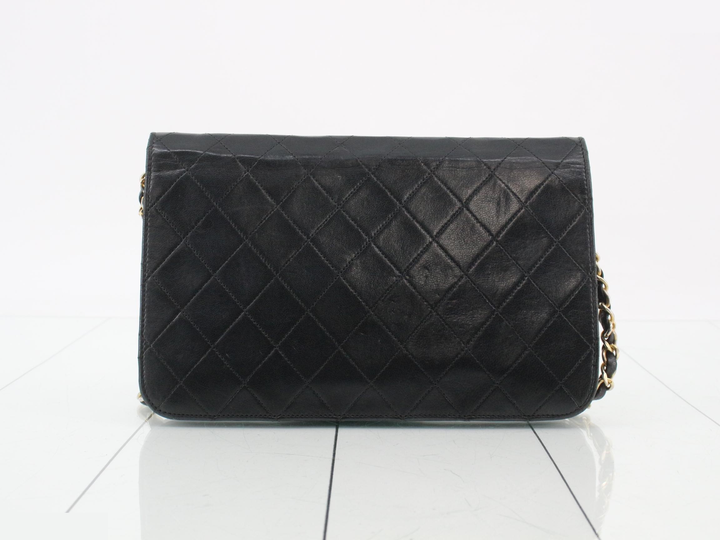 Matelassé full flap lambskin bag, item number 8. — view 2