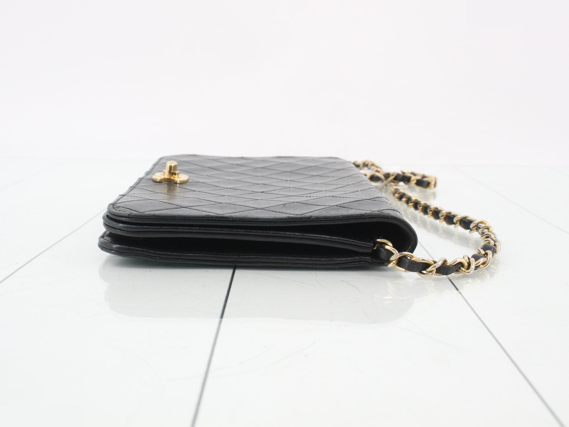 Matelassé full flap lambskin bag, item number 8. — view 3