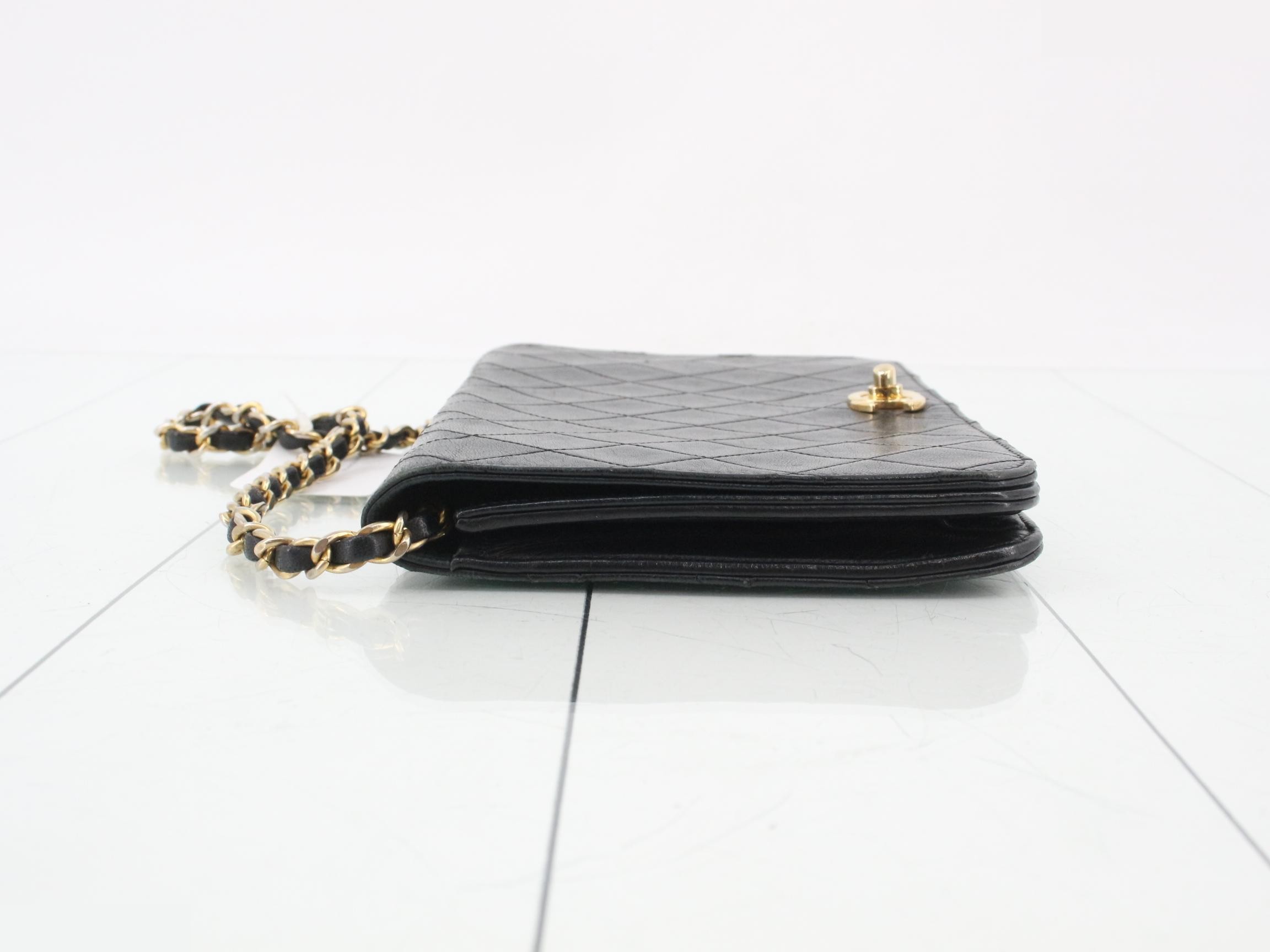 Matelassé full flap lambskin bag, item number 8. — view 4