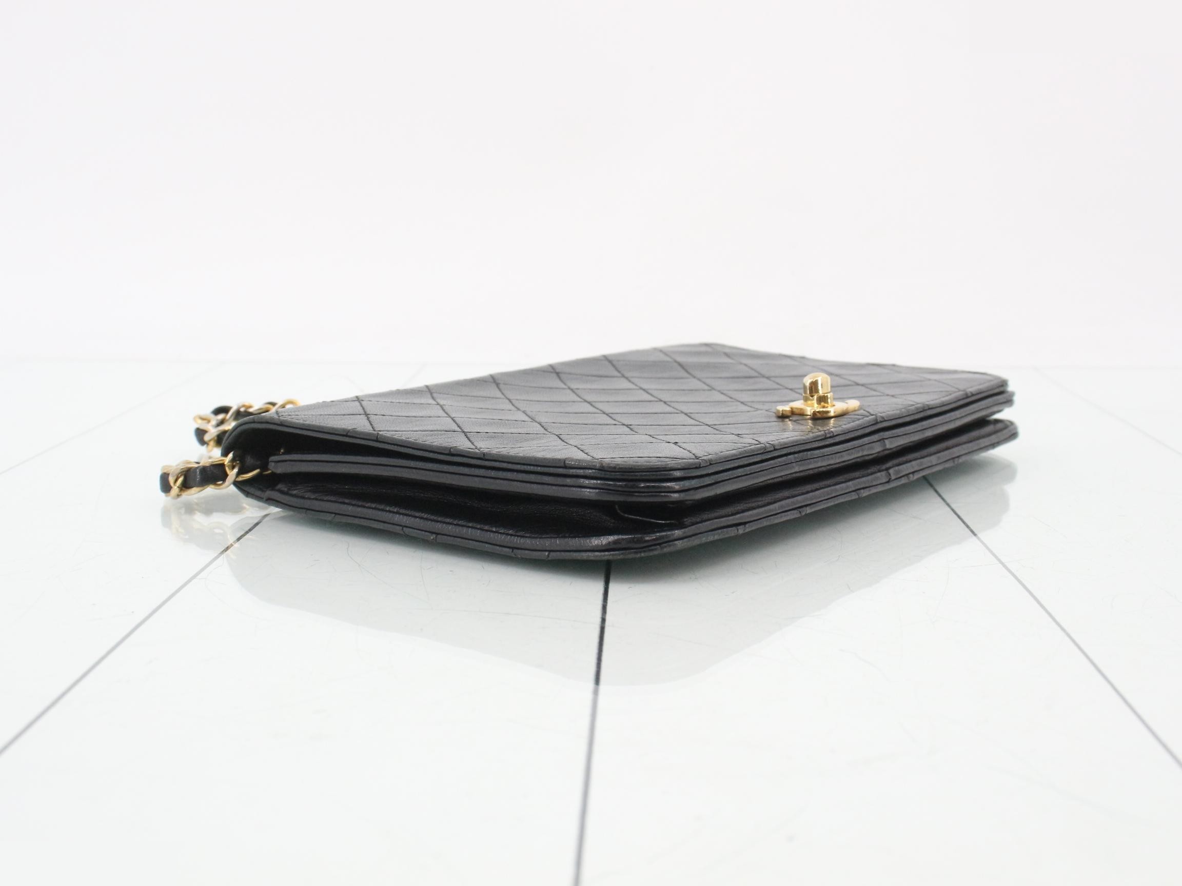 Matelassé full flap lambskin bag, item number 8. — view 5