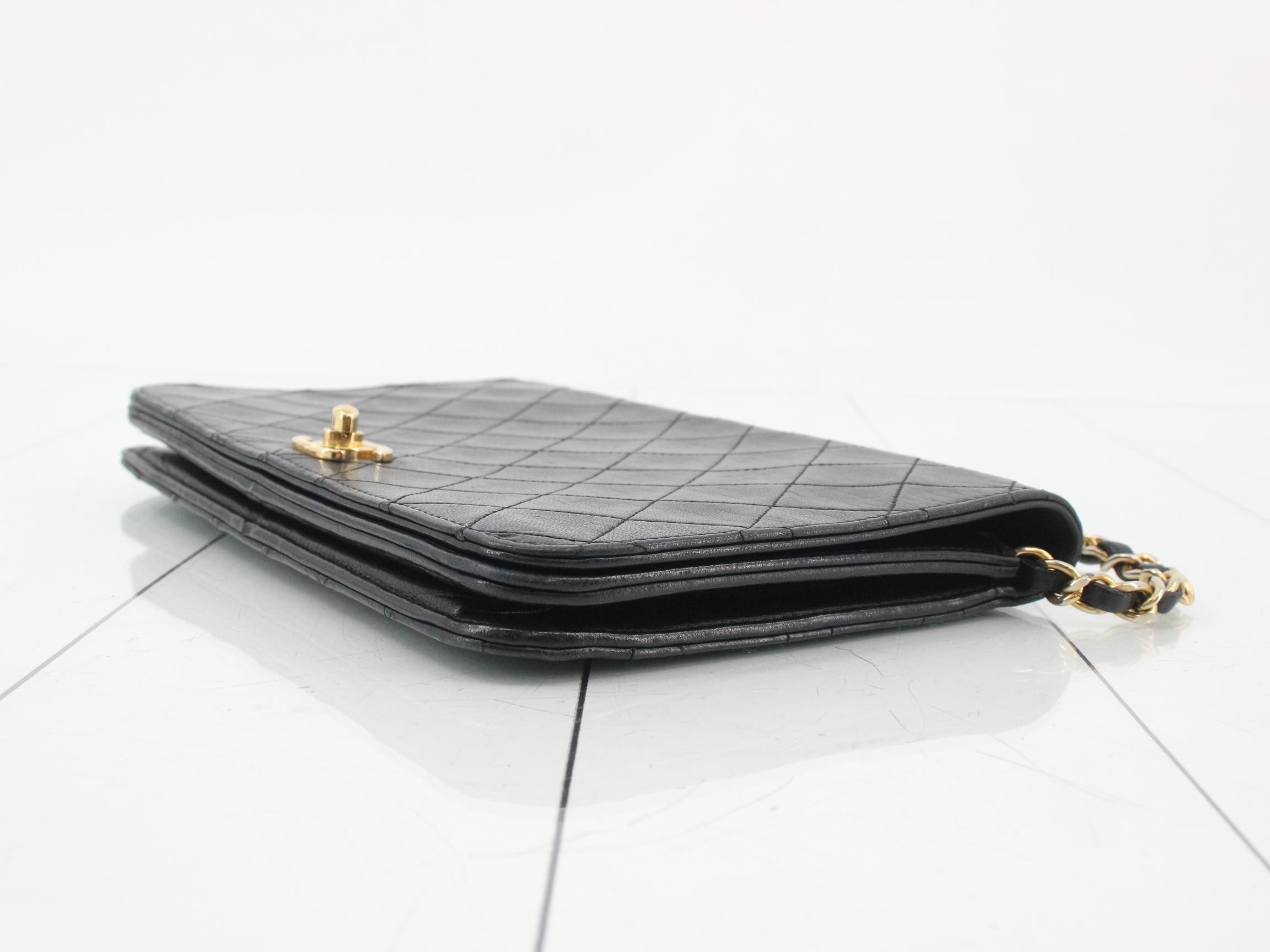 Matelassé full flap lambskin bag, item number 8. — view 6