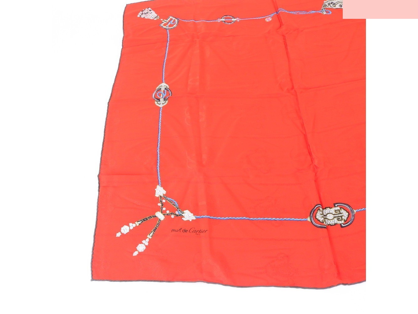 100% Silk Scarf with Tag — view 4