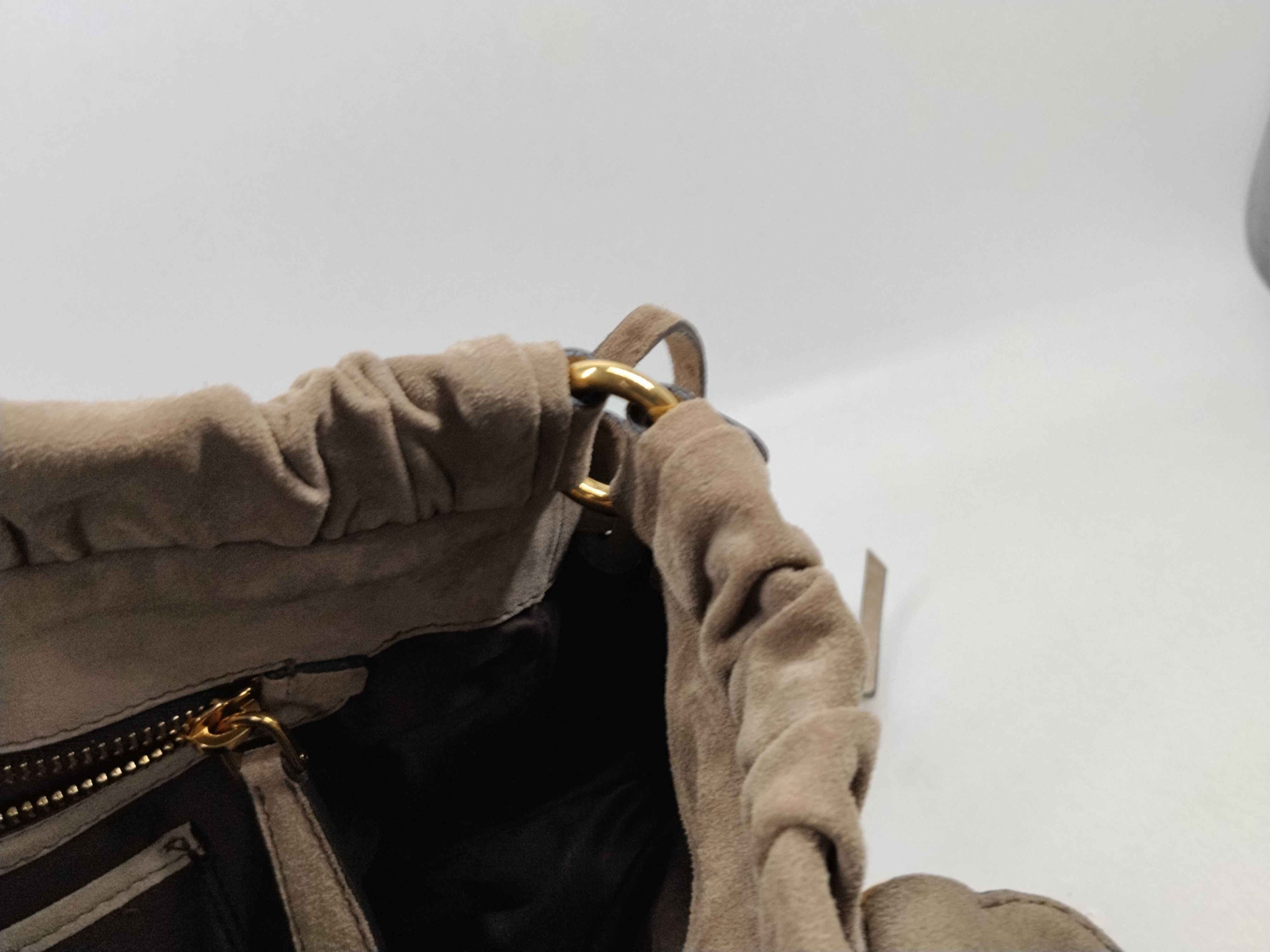 Gathered Suede 2-Way Handbag — view 12