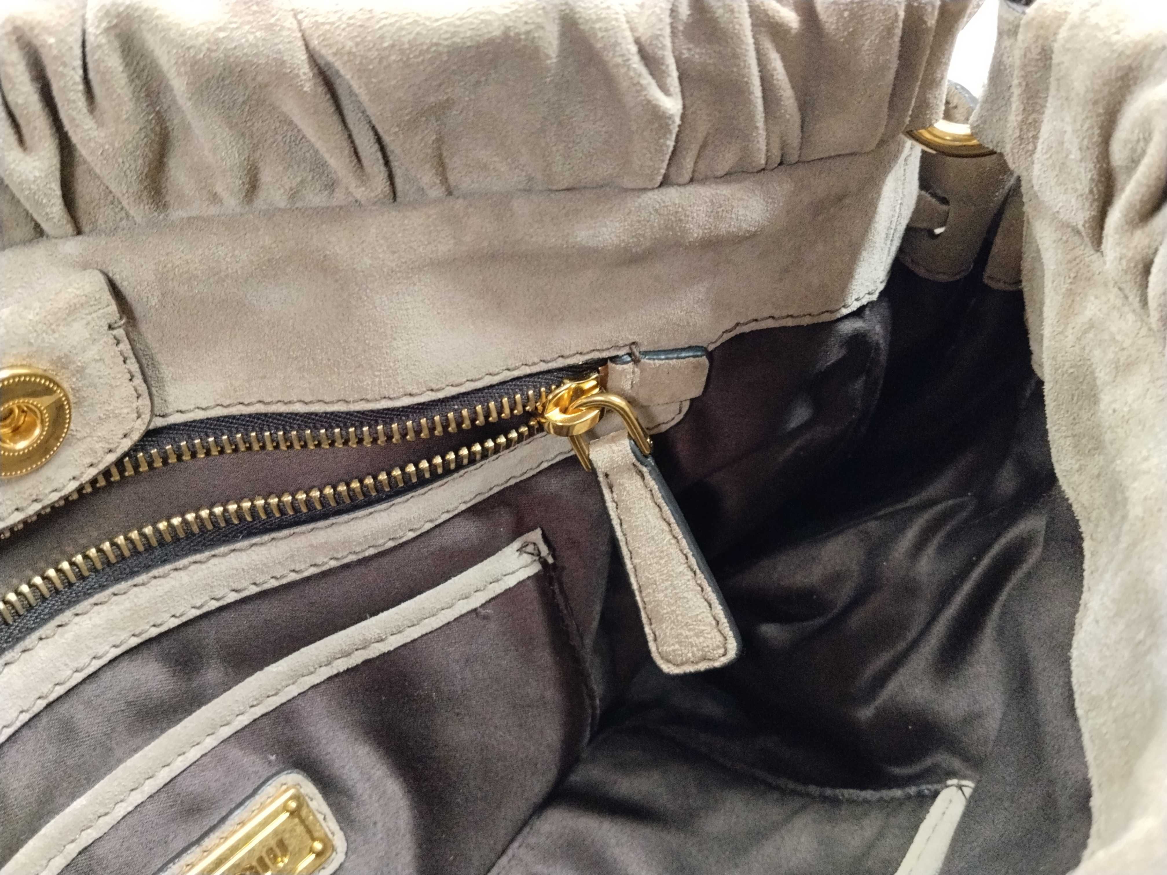 Gathered Suede 2-Way Handbag — view 13