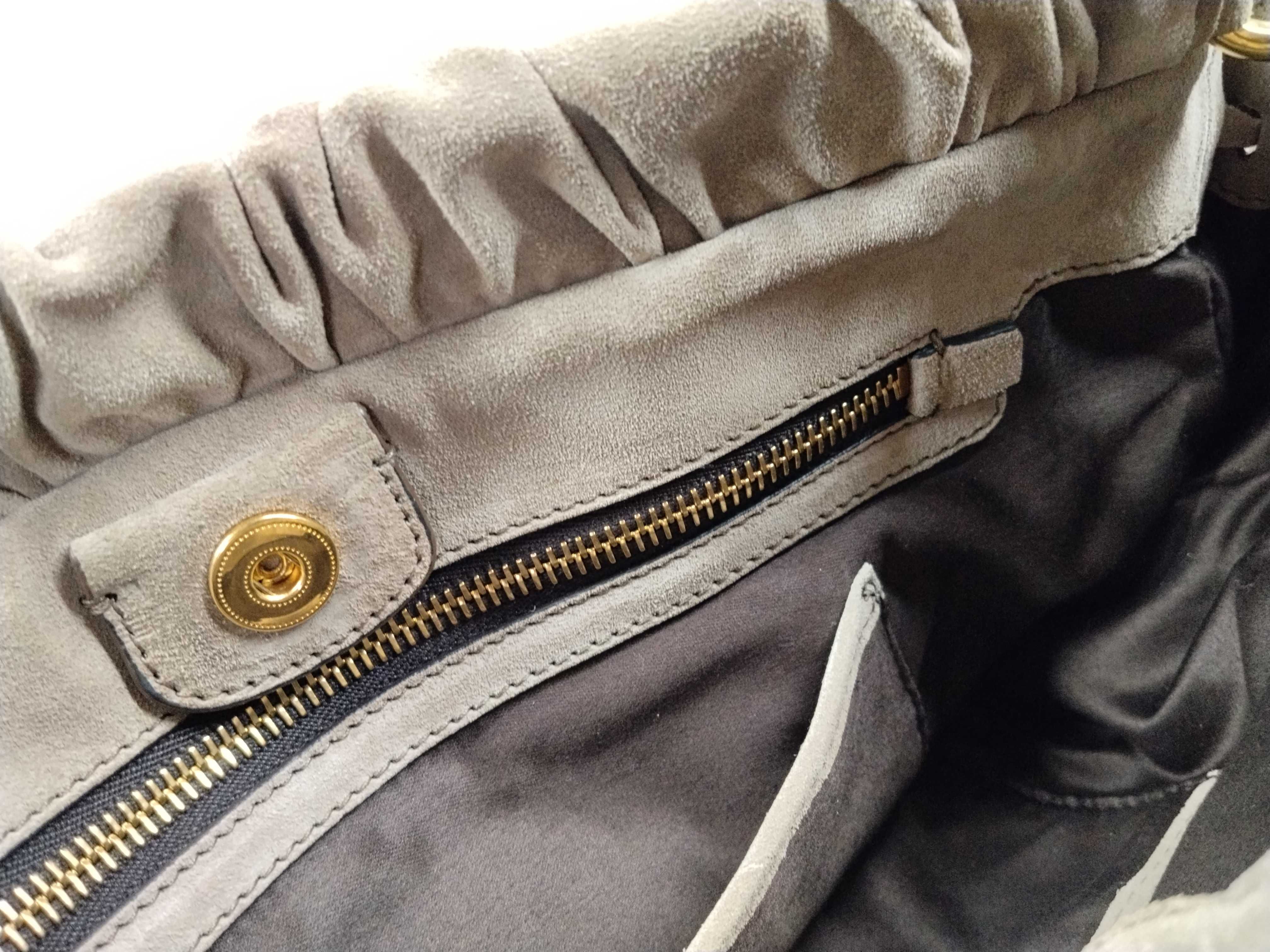 Gathered Suede 2-Way Handbag — view 15