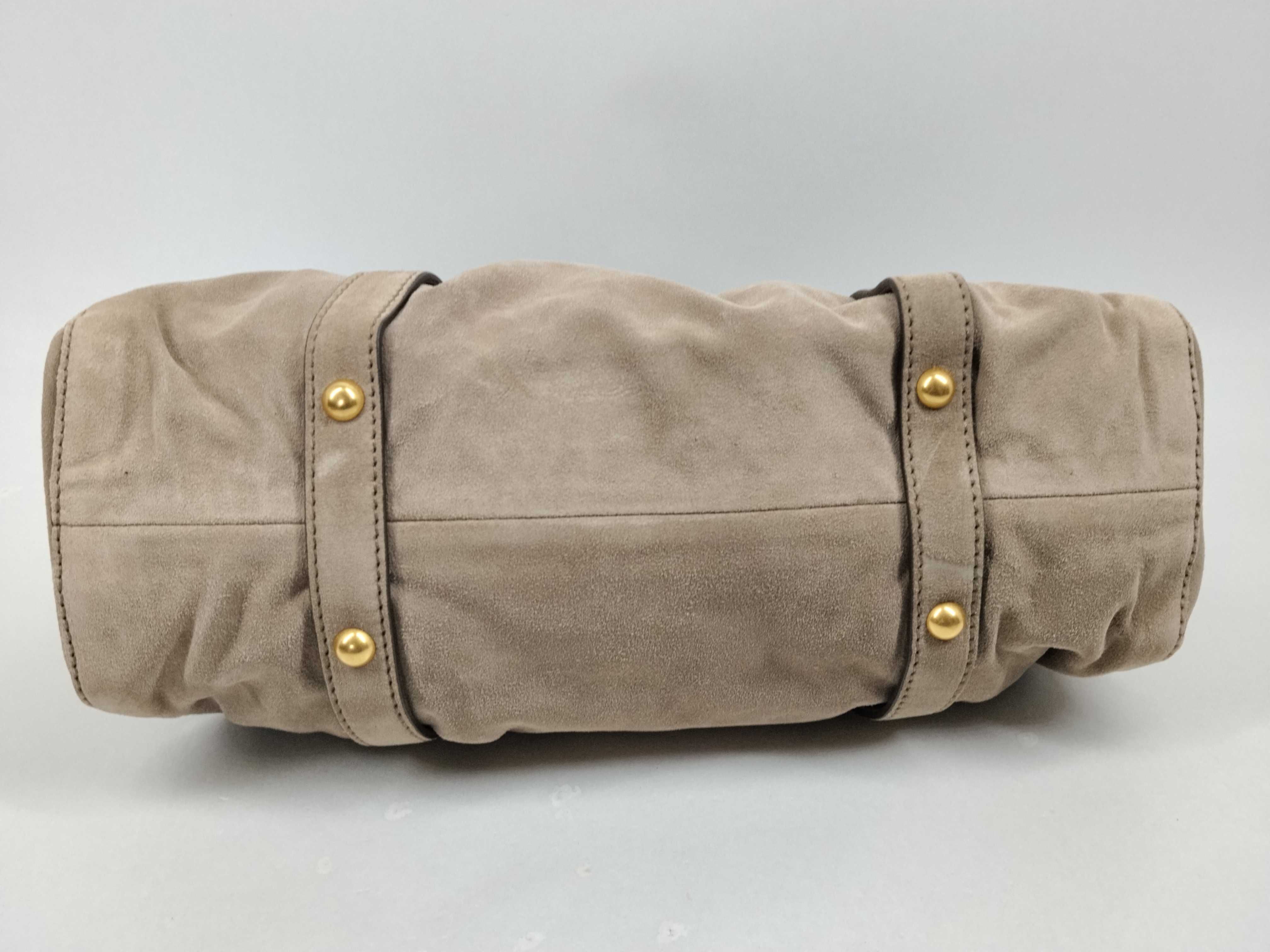 Gathered Suede 2-Way Handbag — view 9