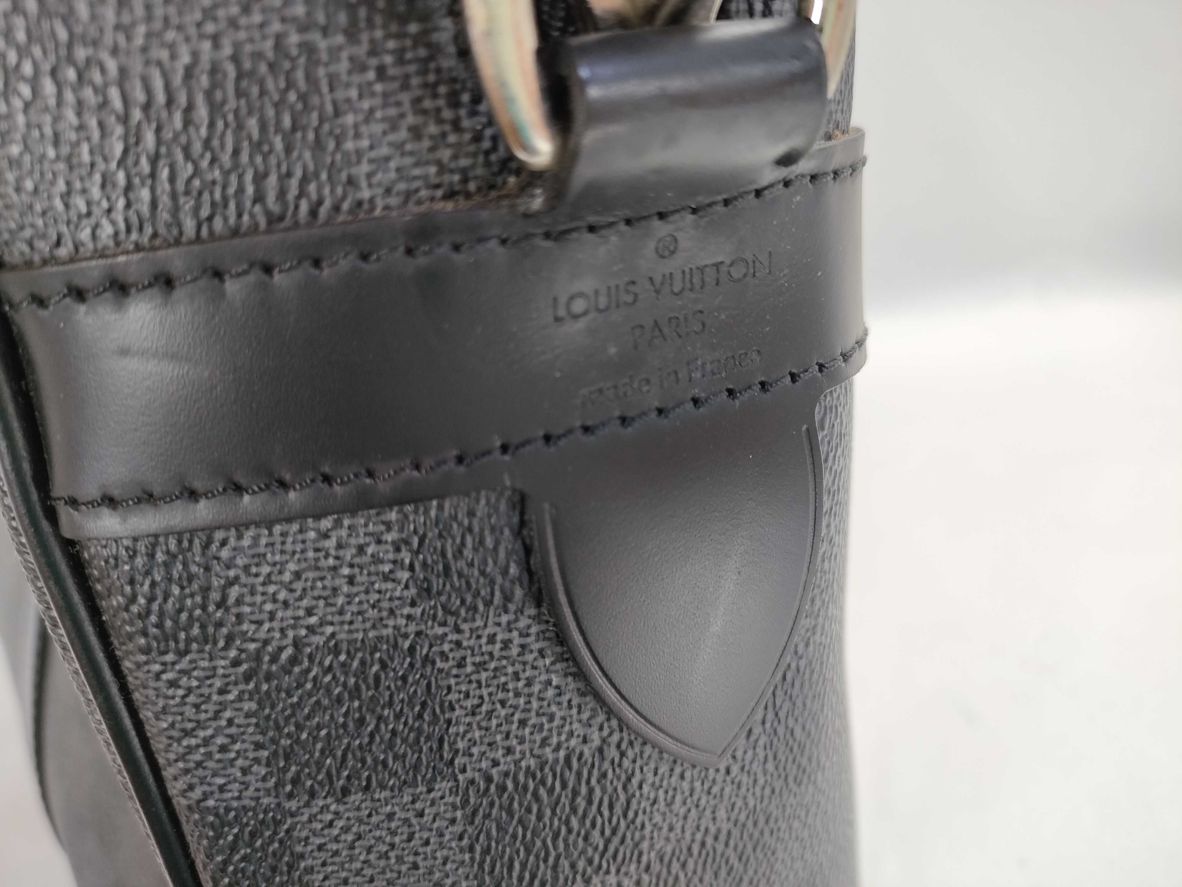 Damier Graphite ID- Damier Graphite Porto Documan PM N41478 with strap business bag — view 11